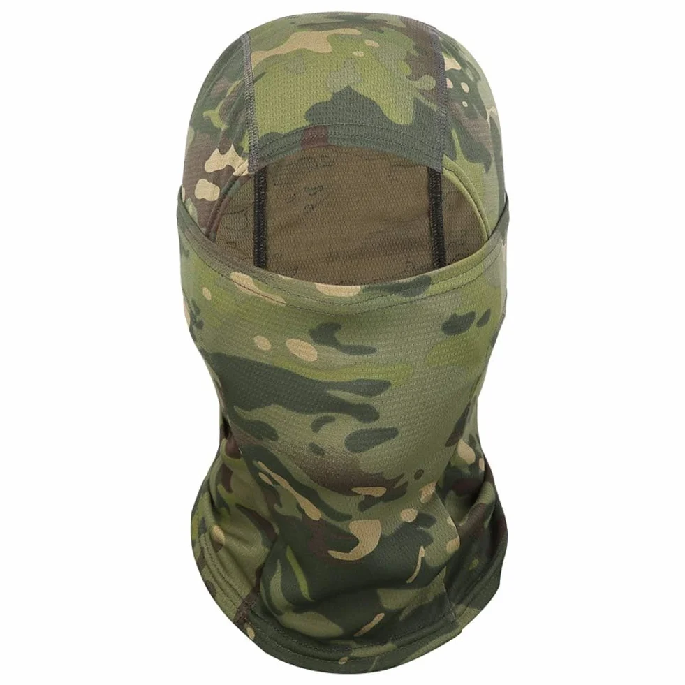 Pasamontañas Camuflaje Balaclava Transpirable para Correr Senderismo Motocicleta