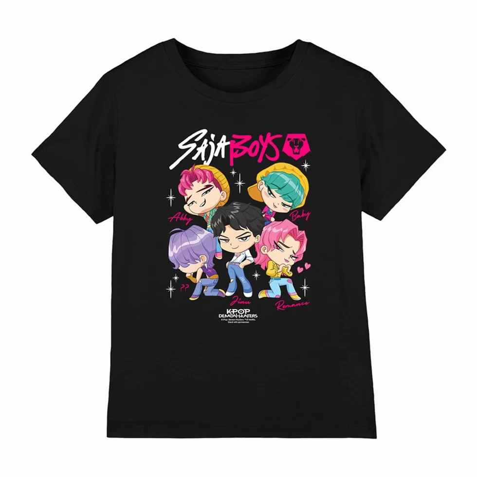 KPOP Demon Hunters - Saja Boys Chibi Poster Kids T Shirt