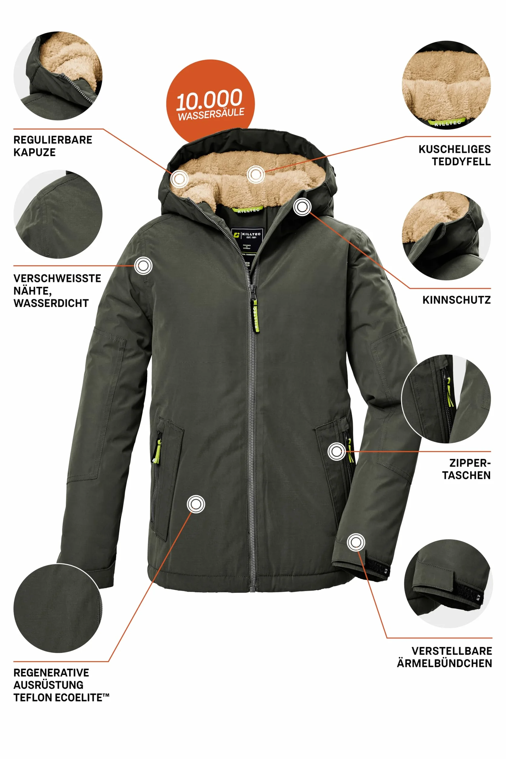 Killtec Kow 377 Bys Jckt Chaqueta funcional de invierno con capucha Niños