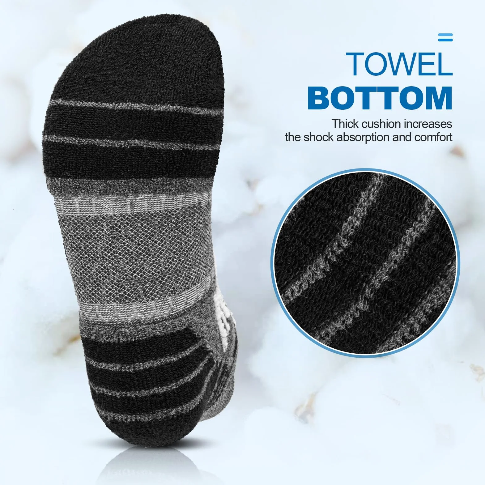 Calcetines Deportivos para Hombres Cortos 6 Pares