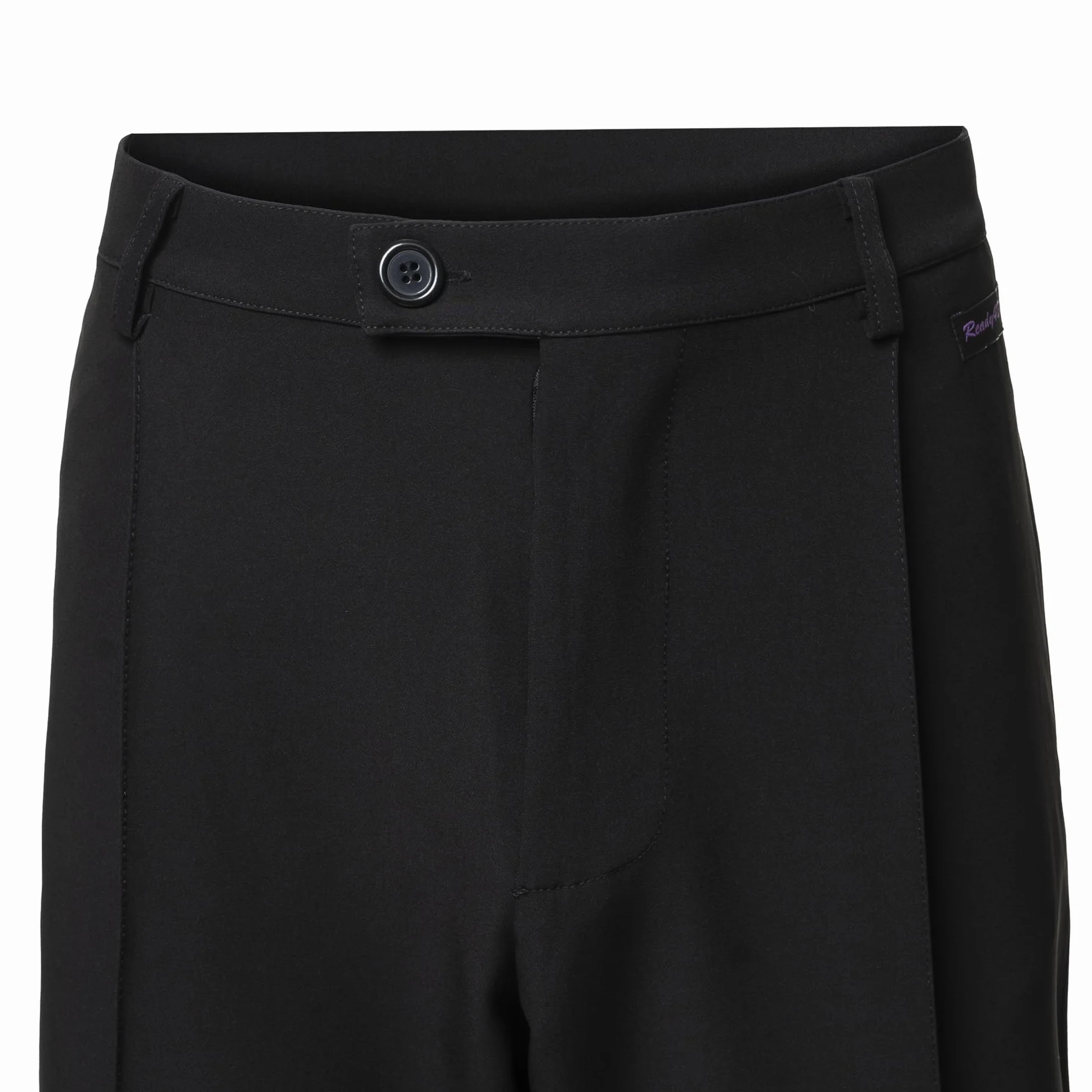 Pantalón de hombre para danza estándar y baile de salón con pliegues delanteros y bolsillos ribeteados