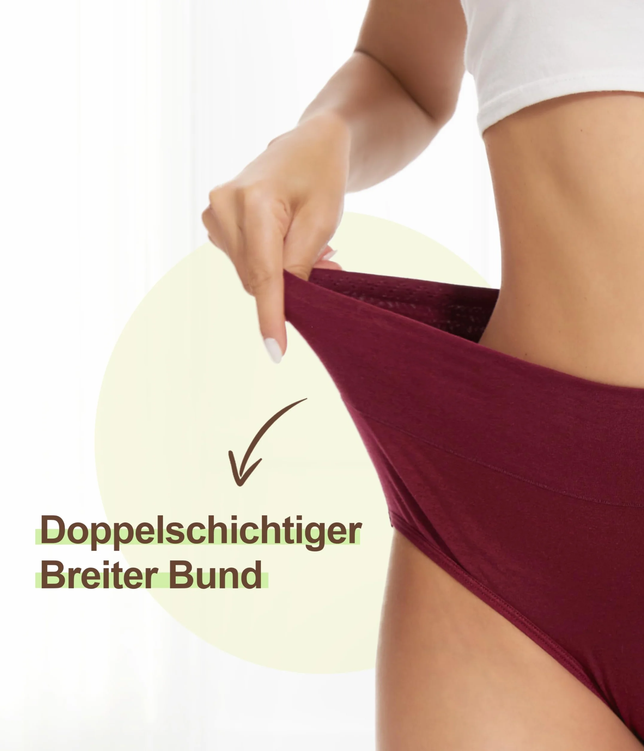 YESWEL Calzoncillos Mujer 5 Pack, Ropa Interior de Algodón Cintura Alta Hipster Bragas Elásticas Transpirables S-3XL
