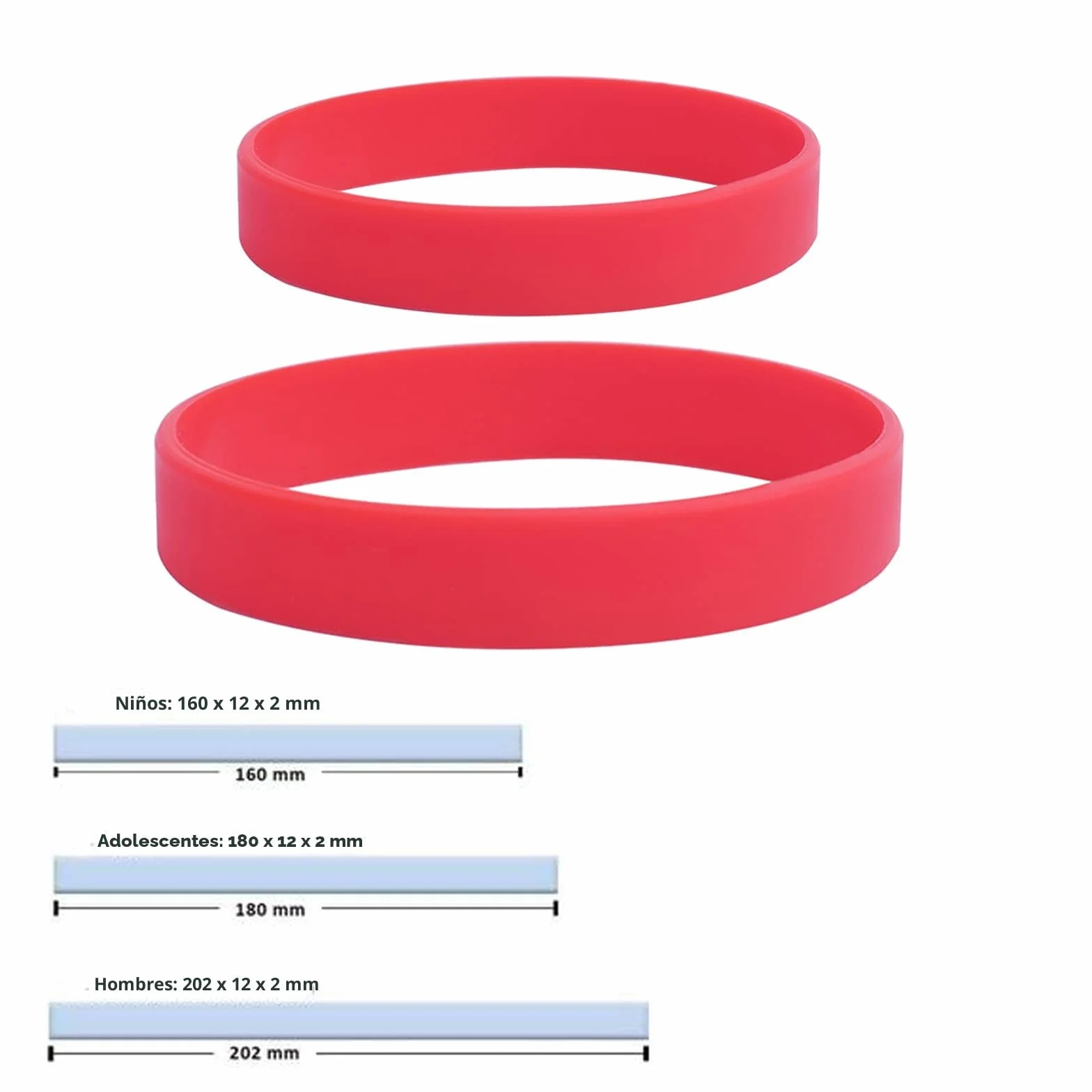 Pulseras de goma personalizables para eventos, motivación, recaudación de fondos, identificación niños