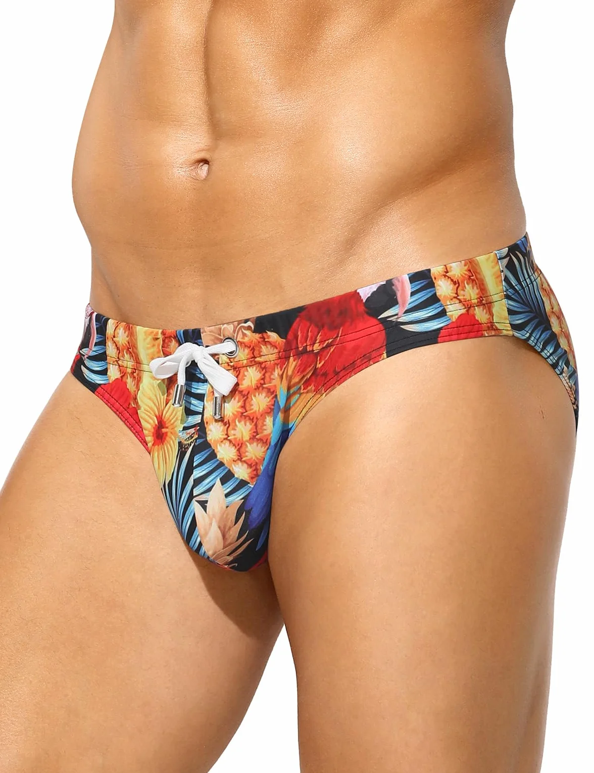 Casey Kevin Bañador Hombre Slip Natación Estampado Secado Rápido Cortos Playa Piscina