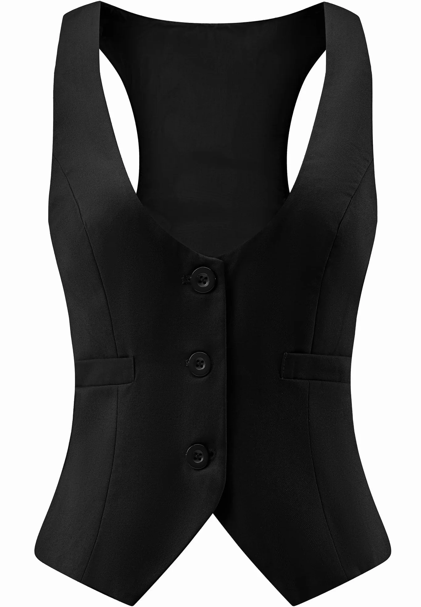 Chaleco de Mujer Vintage Cuello en V Sin Mangas Chaquetas