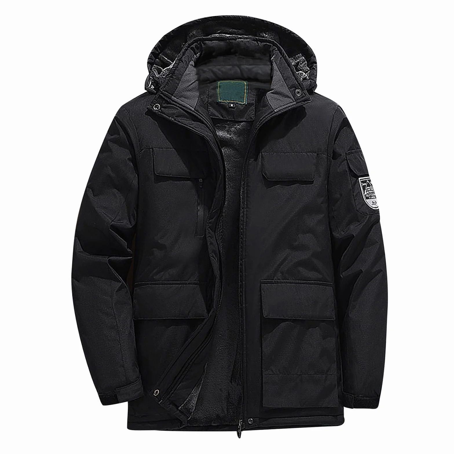 Generisch Chaquetas de Invierno para Hombre Abrigo Talla Grande Esquí Senderismo L 4XL