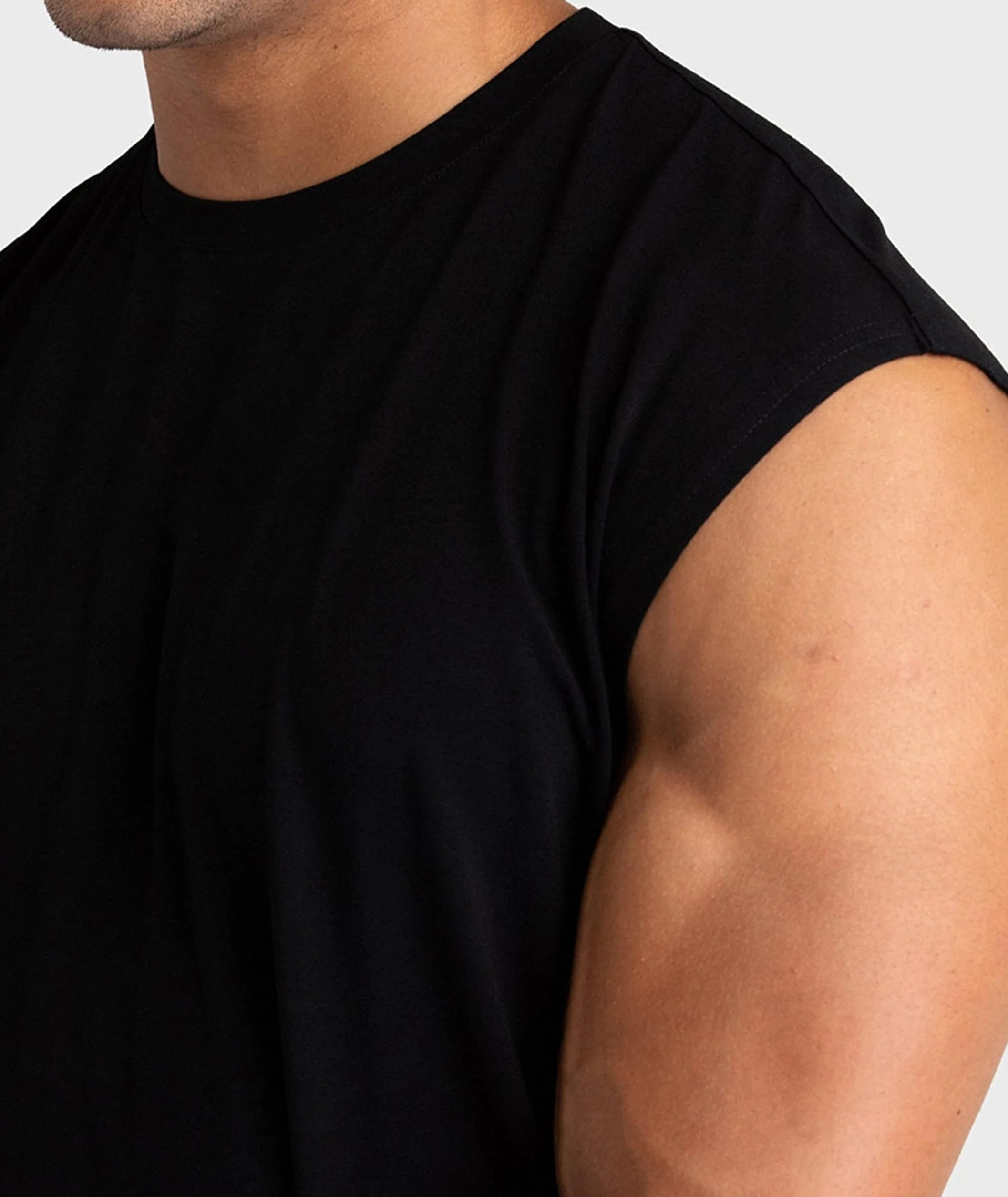 Holure Camisetas Interiores para Hombre, Camiseta Muscular Cuello Redondo, Pack de 3