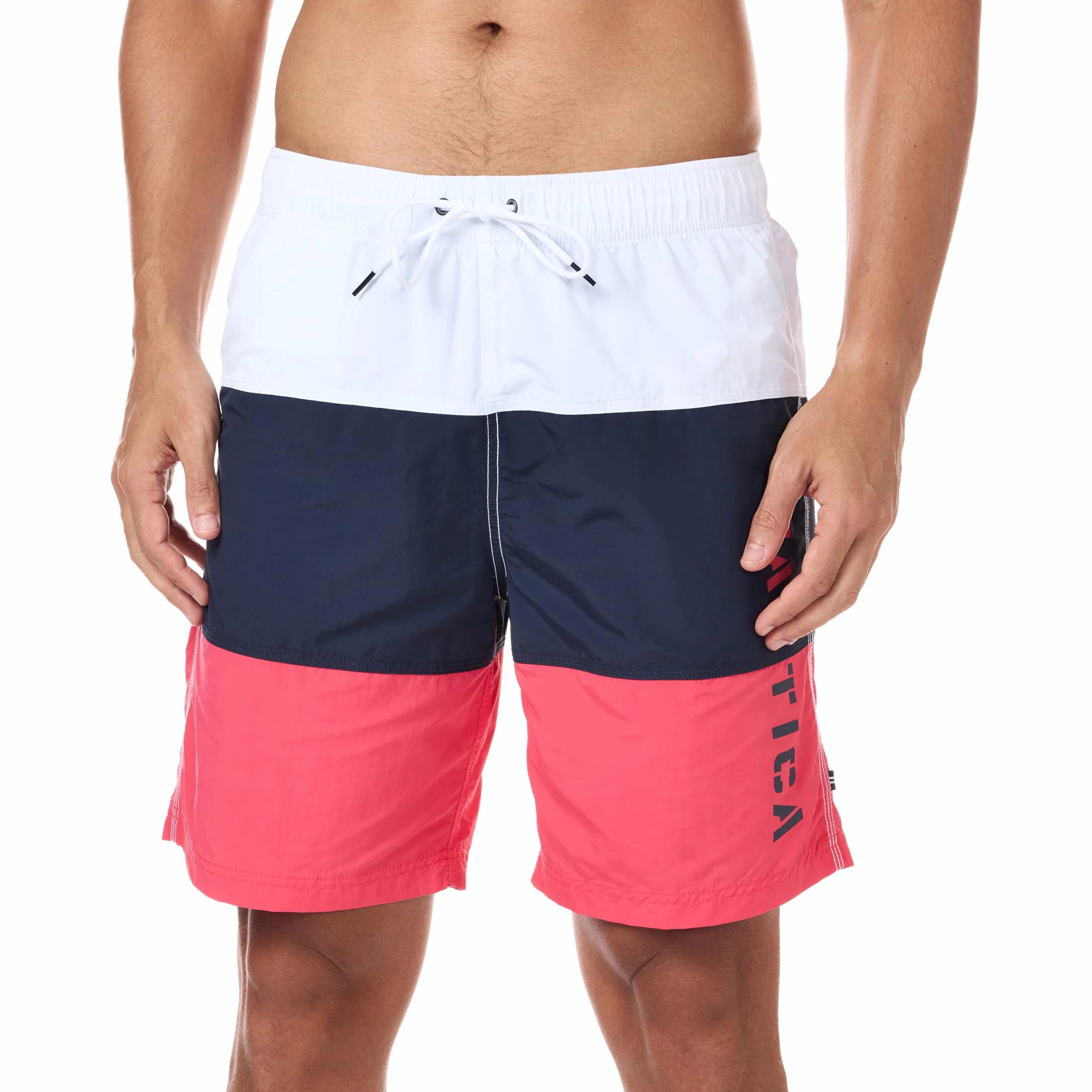 Nautica Bañador de Secado Rápido para Hombre con Logotipo Clásico