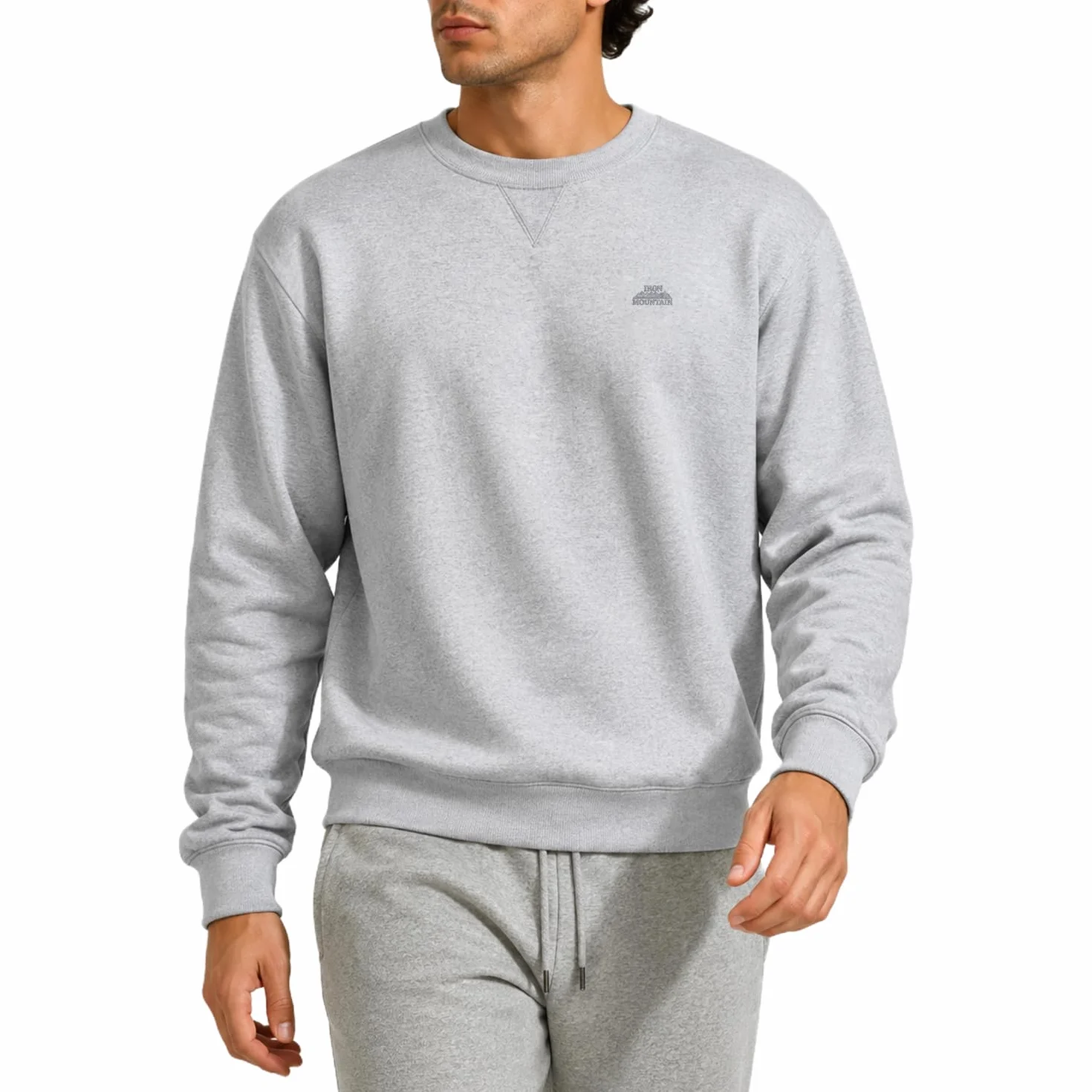 Iron Mountain IMSWT205 Sudadera de Cuello Redondo para Hombre con Hilo Reciclado Anti-Pilling Flexible