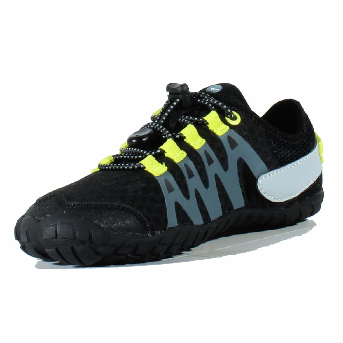 HI-TEC Zapatillas Barefoot Niño Abyss Junior Deportivas Montaña Senderismo Calzado Respetuoso Minimalista Transpirable Flexible Black-Lime 30