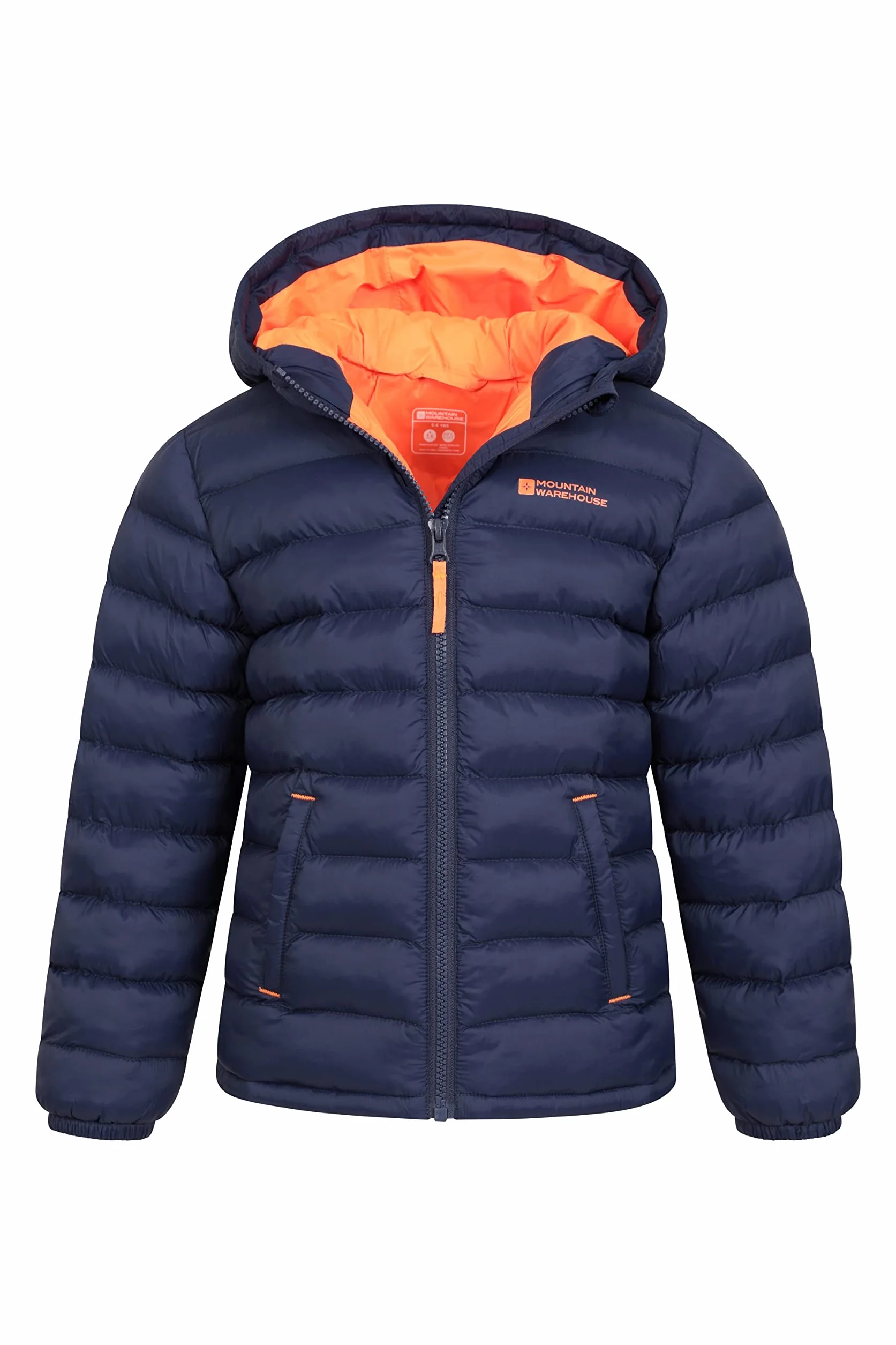 Mountain Warehouse Seasons Chaqueta Acolchada Niño Impermeable Invierno Capucha Microfibra