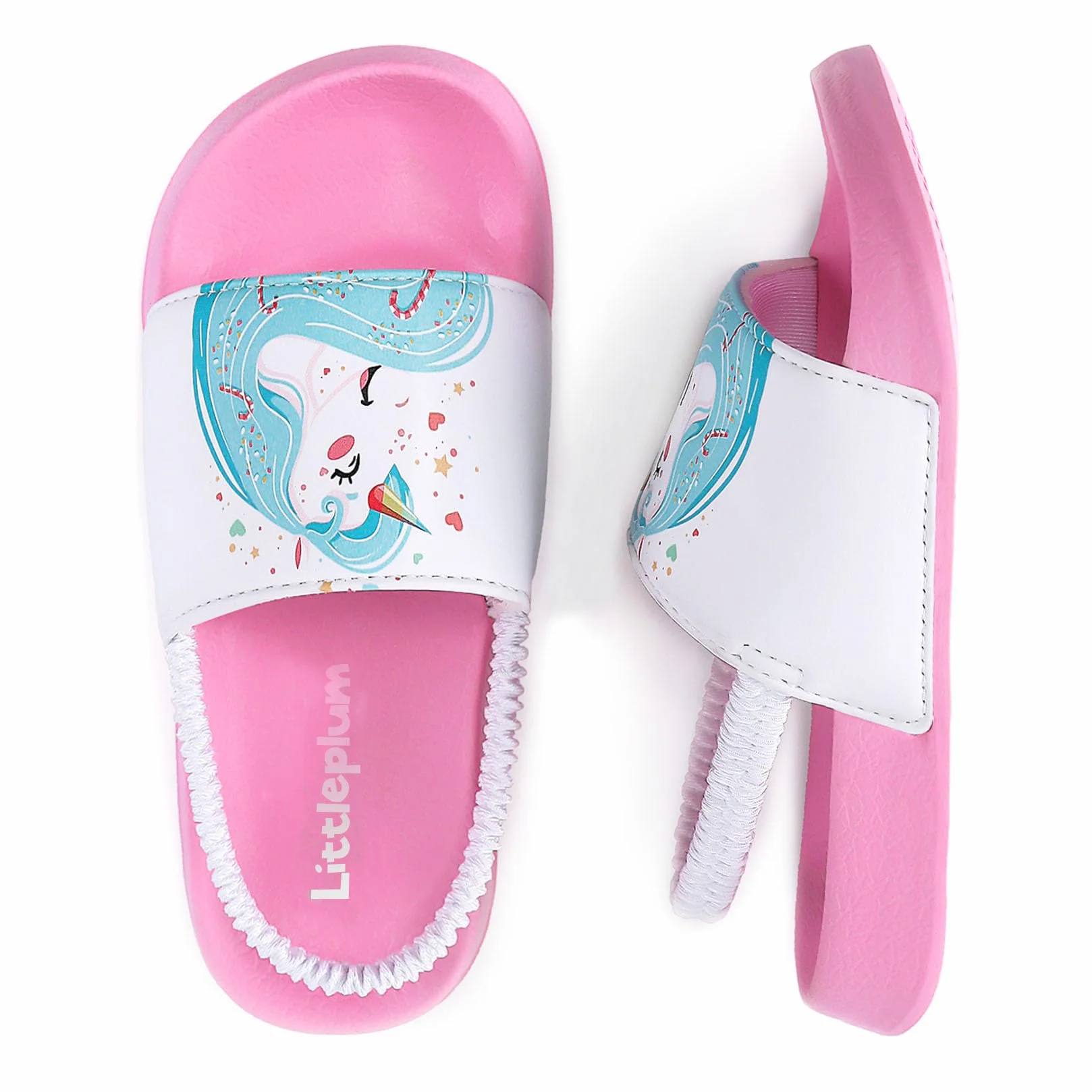 Littleplum Chanclas de Playa para Niña Zapatos de Ducha Verano Sandalias