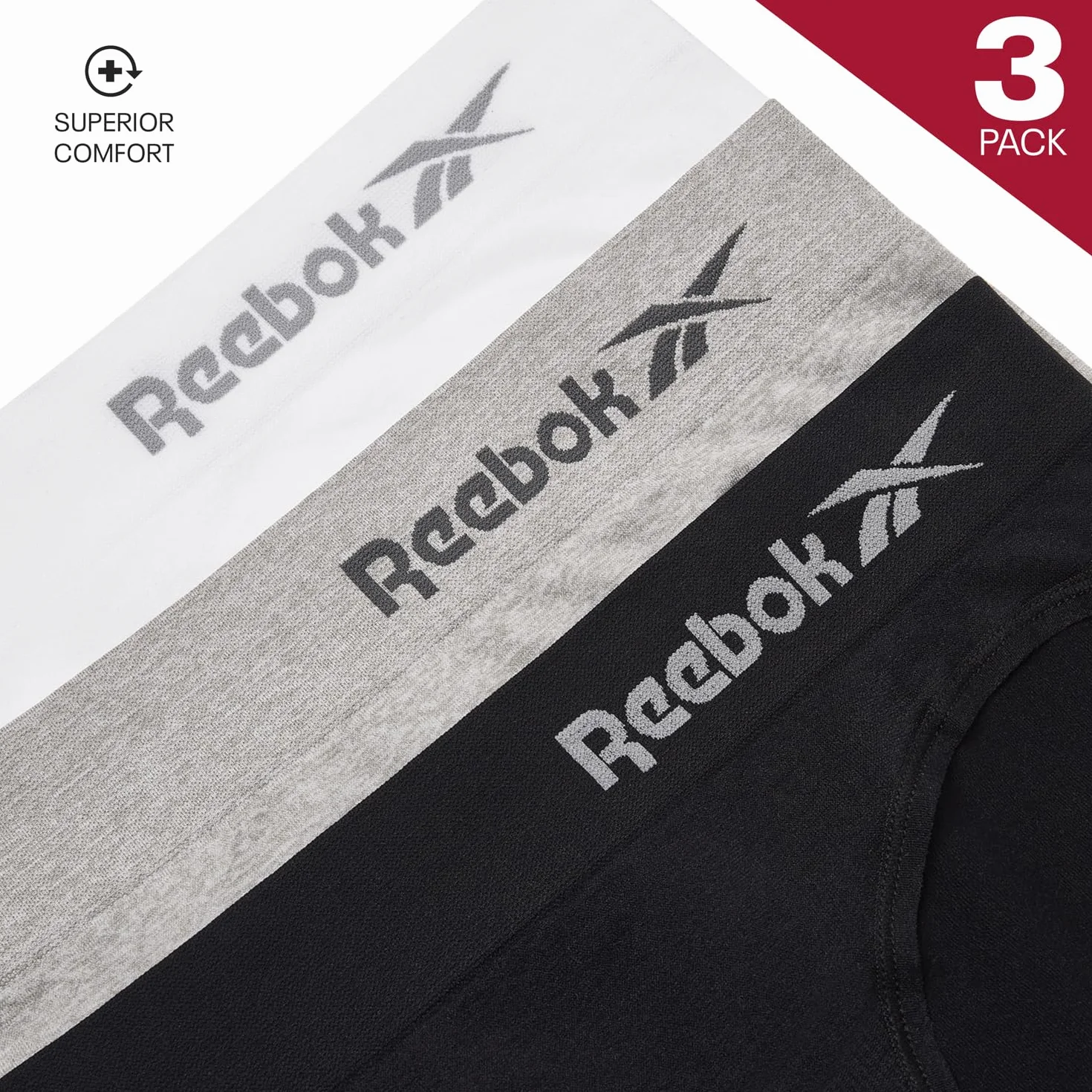 Reebok Raina Ropa Interior de Mujer Pack de 3