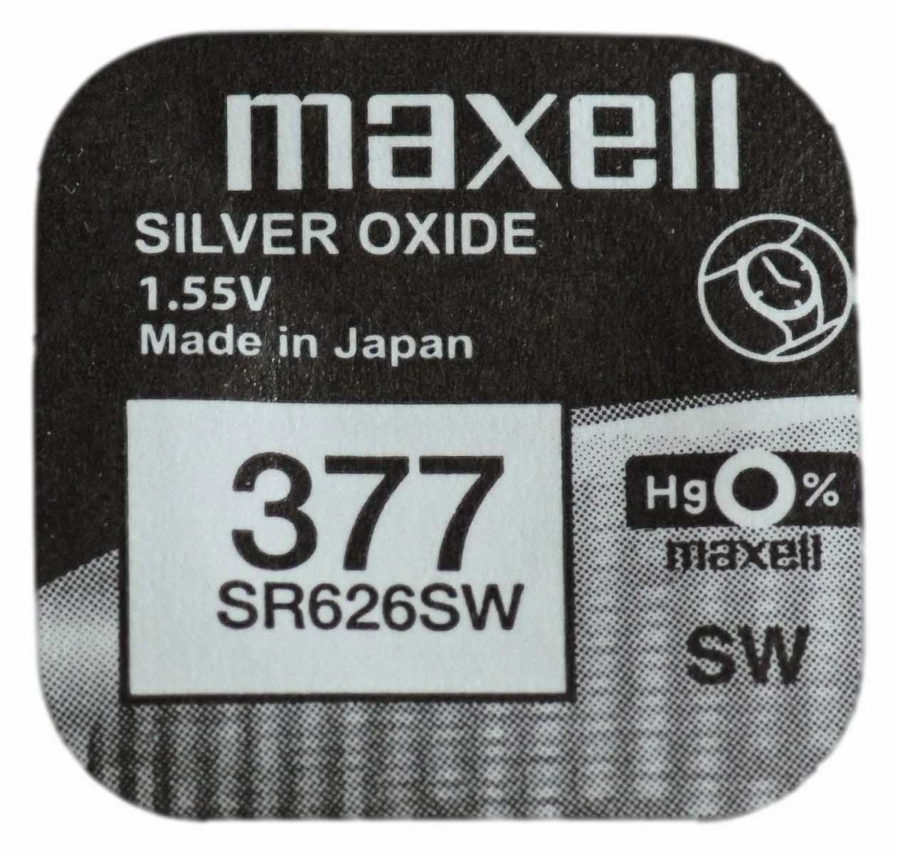Maxell SR626SW SR626 AG4 377 1.55v Watch Batteries 5-Pack