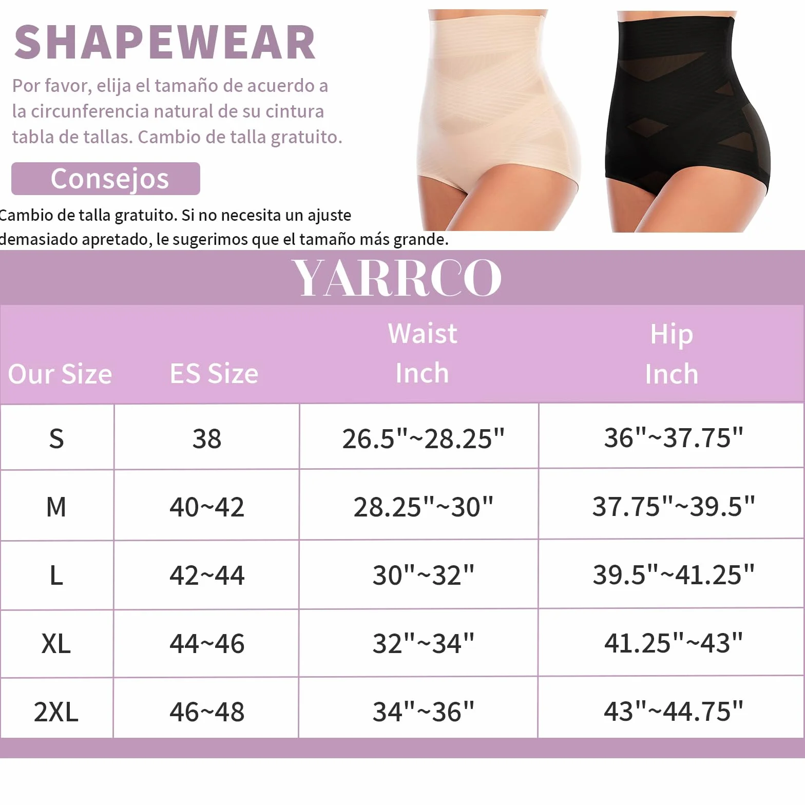 YARRCO Braga Faja Reductora Mujer Invisible Adelgazante Vientre Plano Cintura Alta Shapewear Control de Barriga sin Costuras