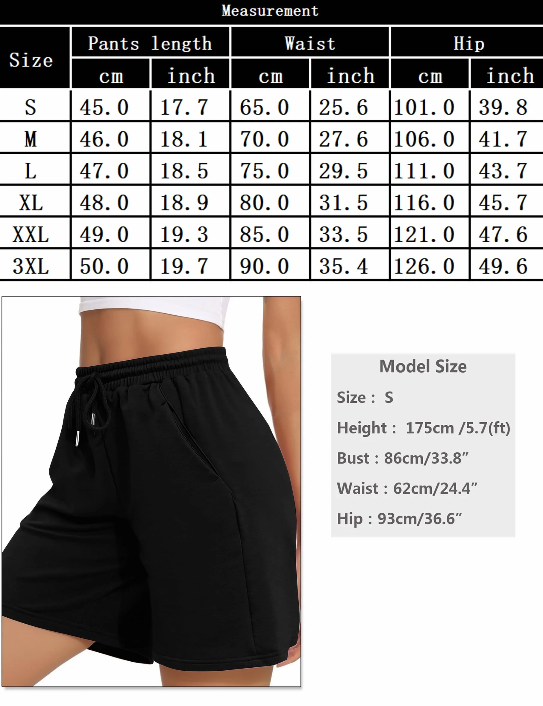 Litherday Pantalones Cortos Deportivos Mujer Transpirables con Bolsillos Cintura Elástica Fitness Yoga Running