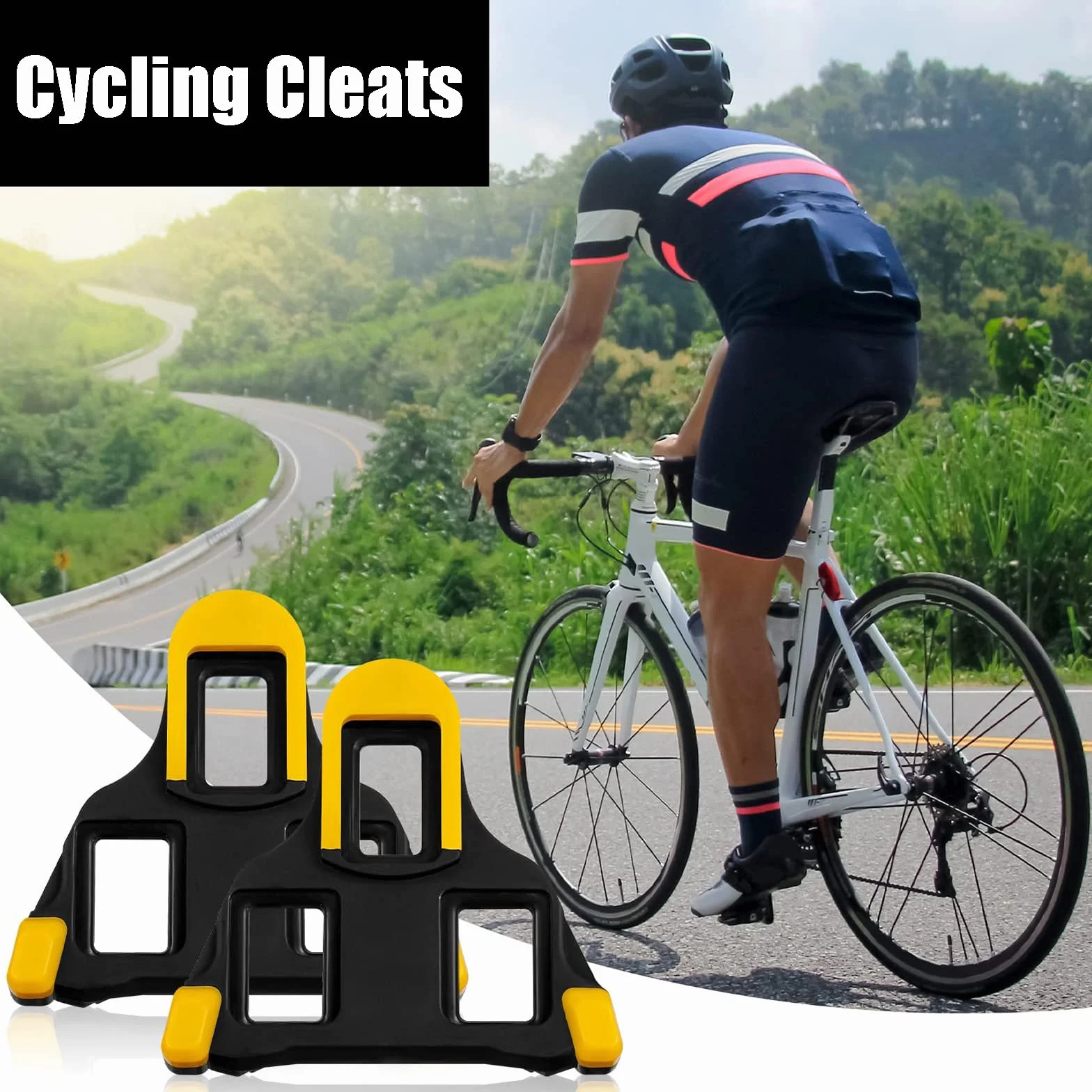 Calas de Bicicleta de Carretera SPD-SL 2 PCS Antideslizantes Compatibles