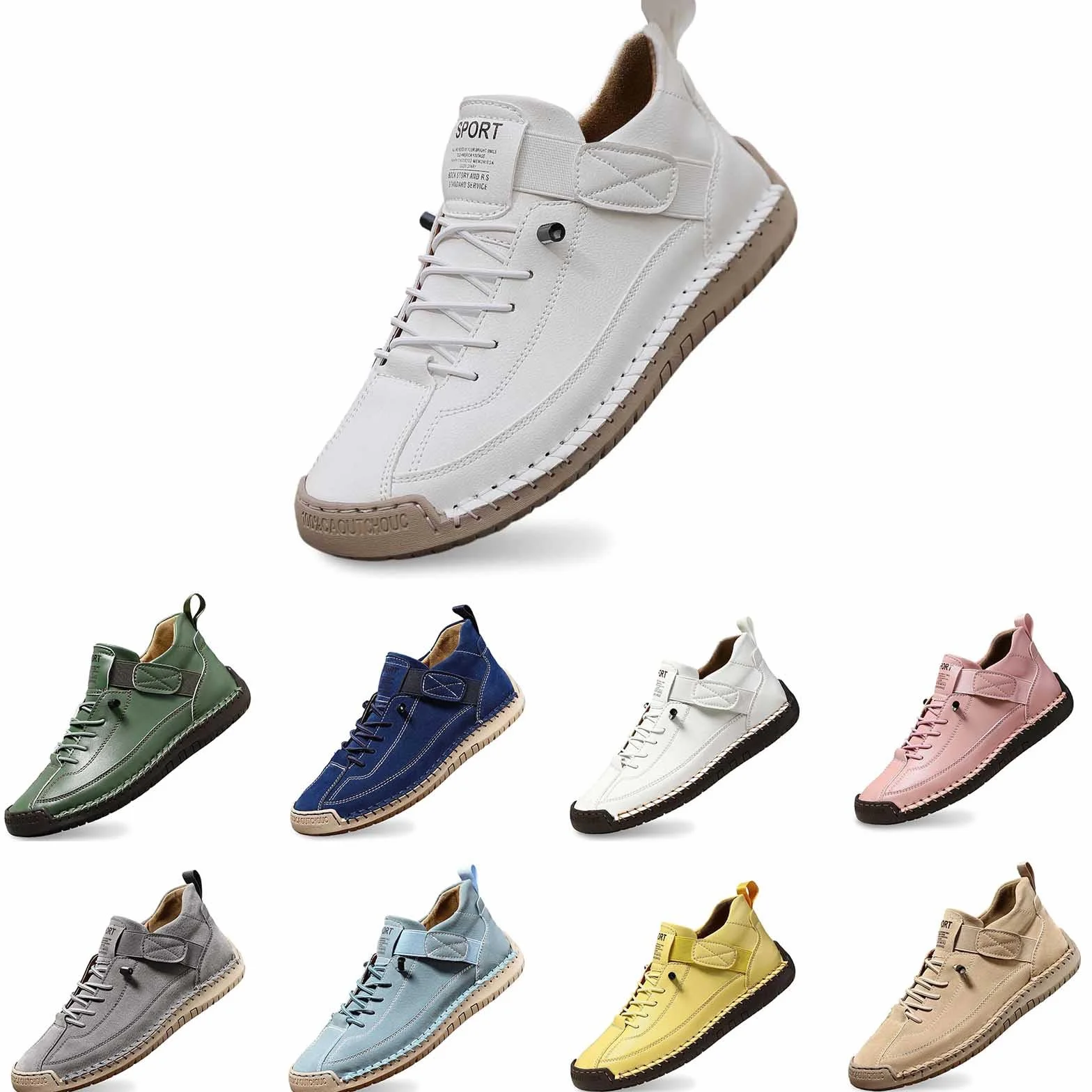 Zapatillas ortopédicas de cuero hechas a mano con soporte
