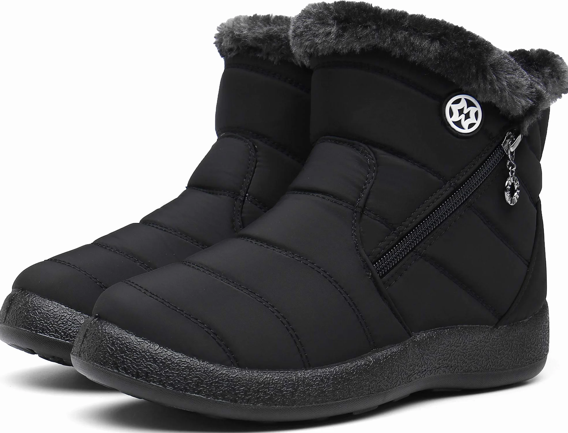 Gaatpot Botas de Invierno para Mujer Forradas con Pelo Antideslizantes
