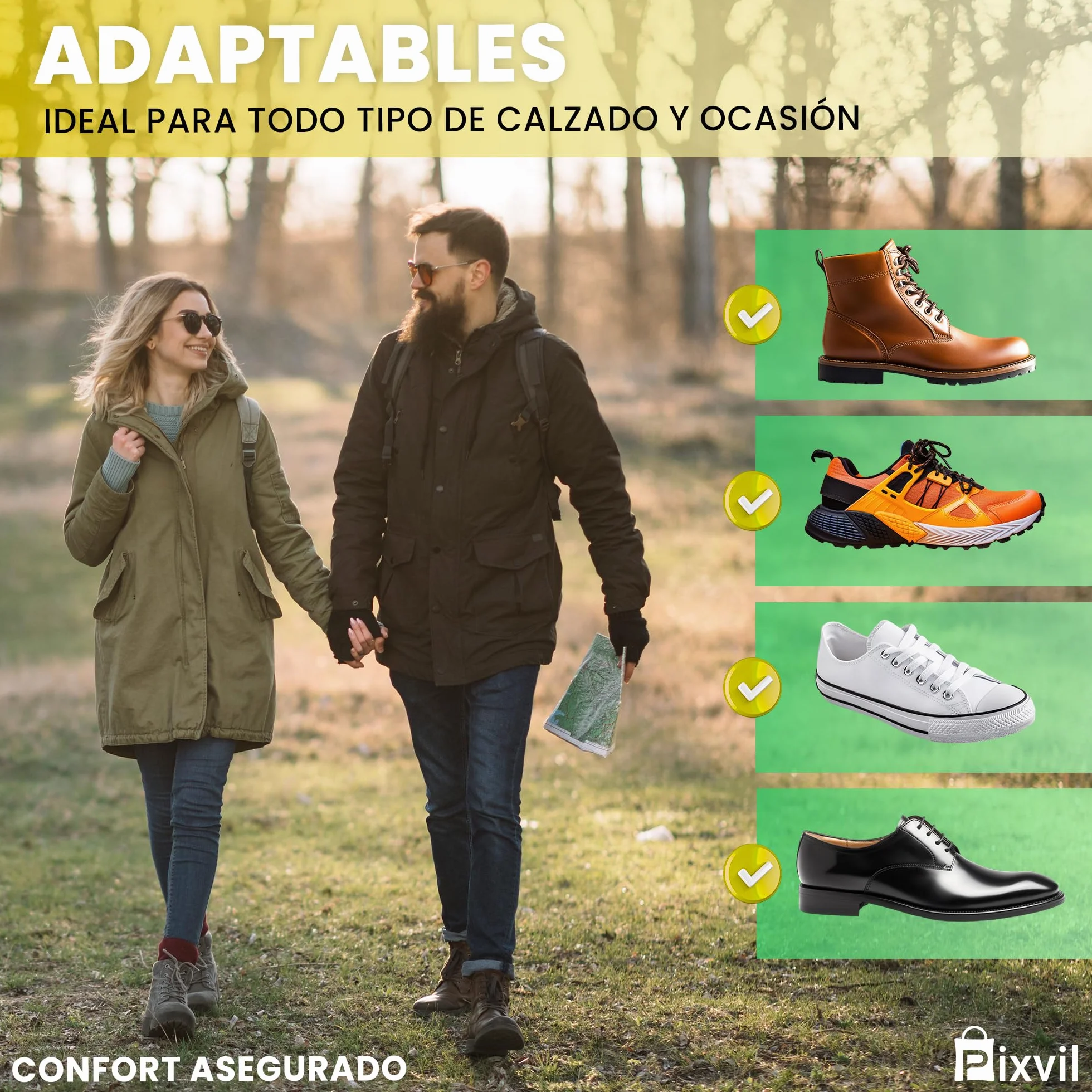 Plantillas Fascitis Plantar 2 Pares Gel Arco EVA para Trabajo y Padel Hombre Mujer Alivio Pies Planos Metatarsalgia Espolón Botas Seguridad Running