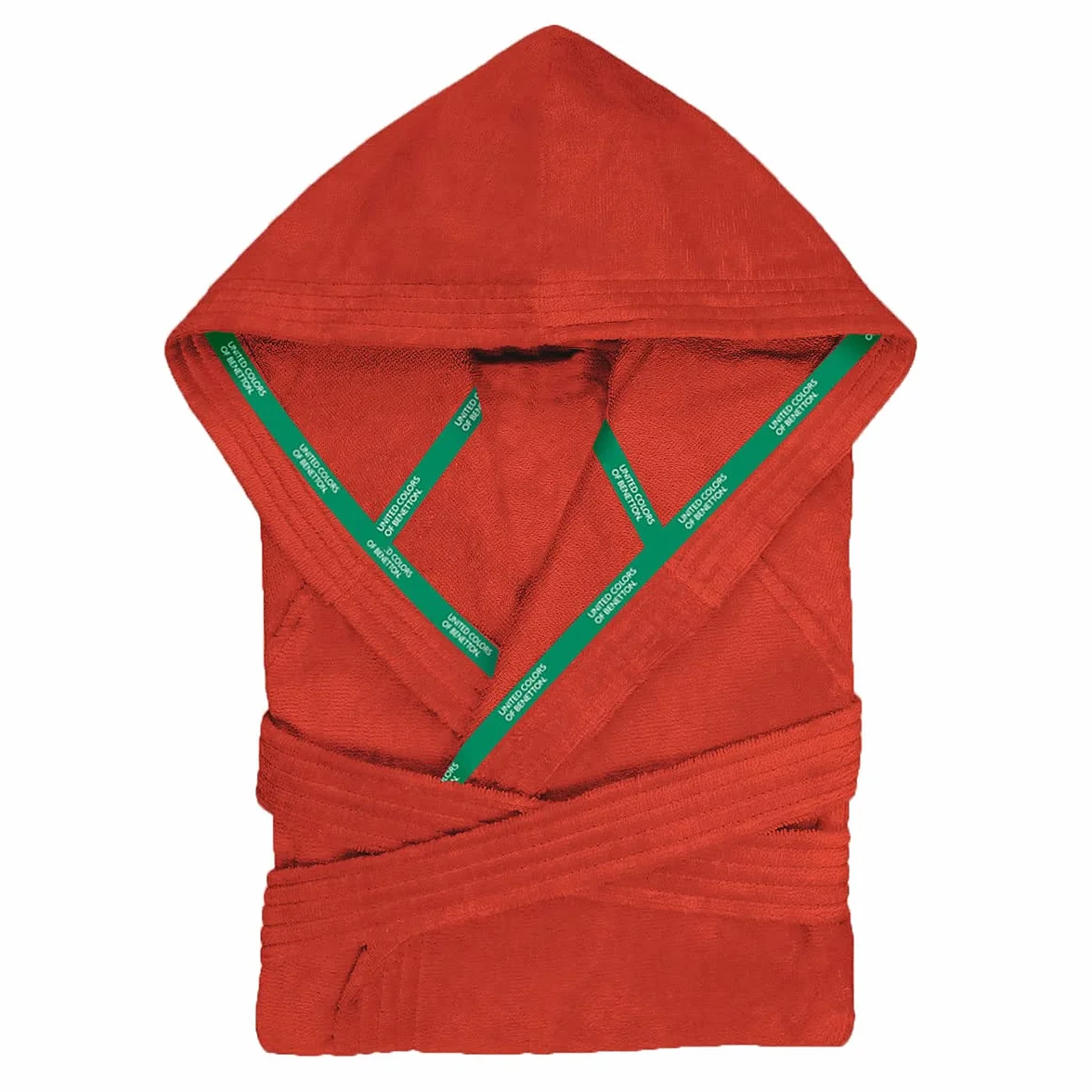 UNITED COLORS OF BENETTON Rainbow - Albornoz con Capucha,100% Algodón, Gramaje de 360 gsm, Suavidad Excepcional, Agradable al Tacto, Certificación Oeko-Tex, Apto lavado a máquina