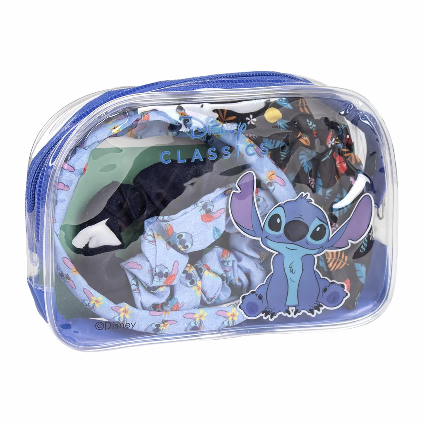 Neceser Disney Transparente con Accesorios para el Pelo - Neceser Niñas Licencia Oficial