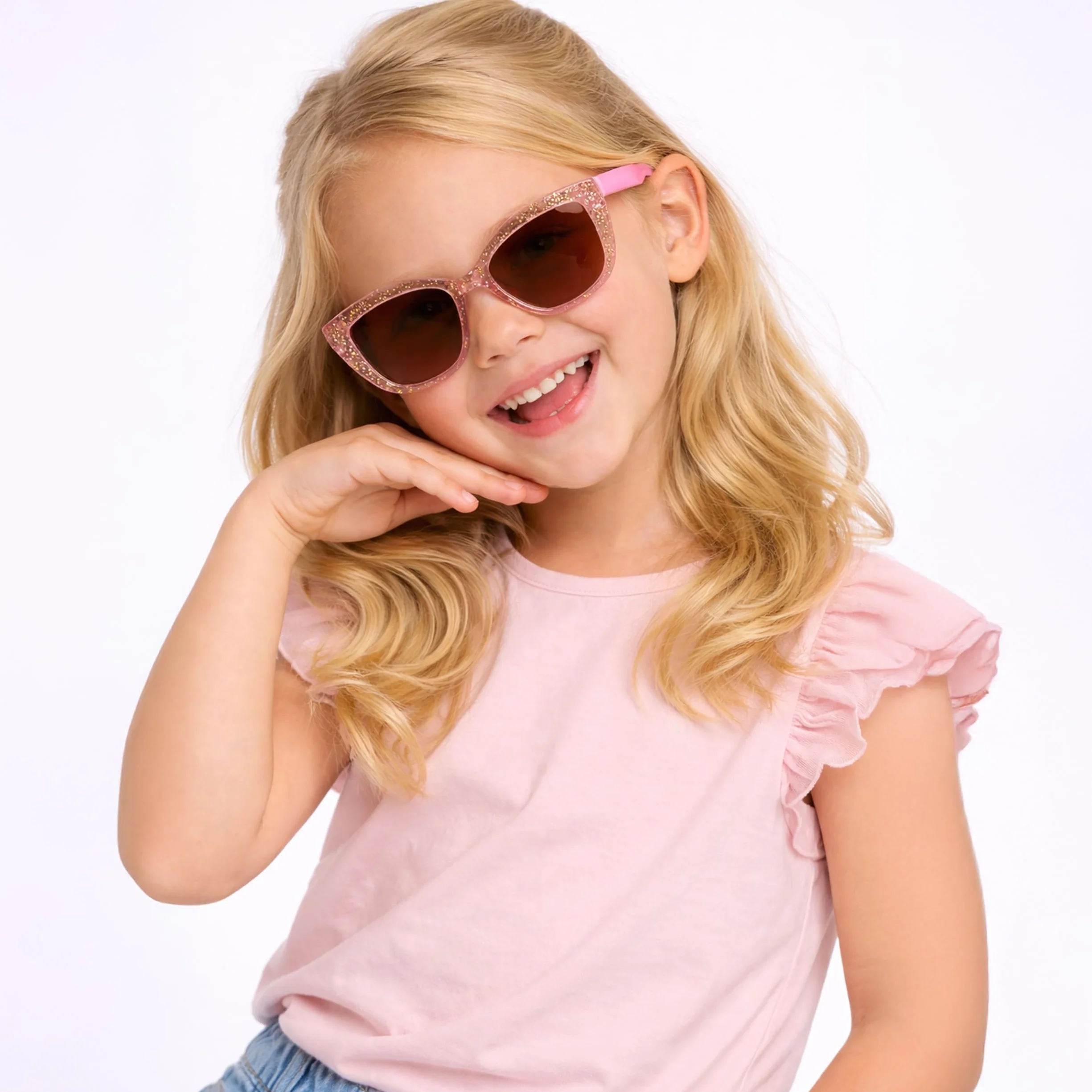 Kiddus Gafas de Sol Niña 4-8 Años Polarizadas UV400 CAT3 TR90 Flexible CE ISO REACH