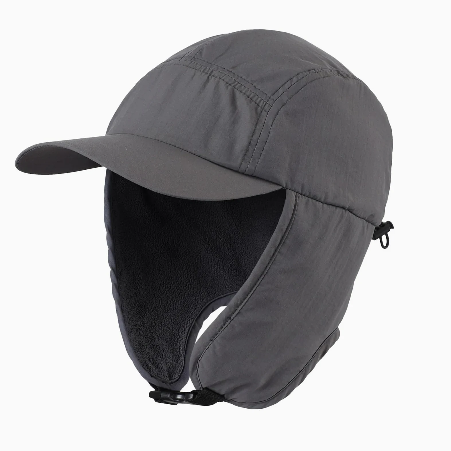 Gorro de invierno impermeable for hombre y mujer, visera ligera con orejeras, cálido béisbol al aire libre Para Invierno