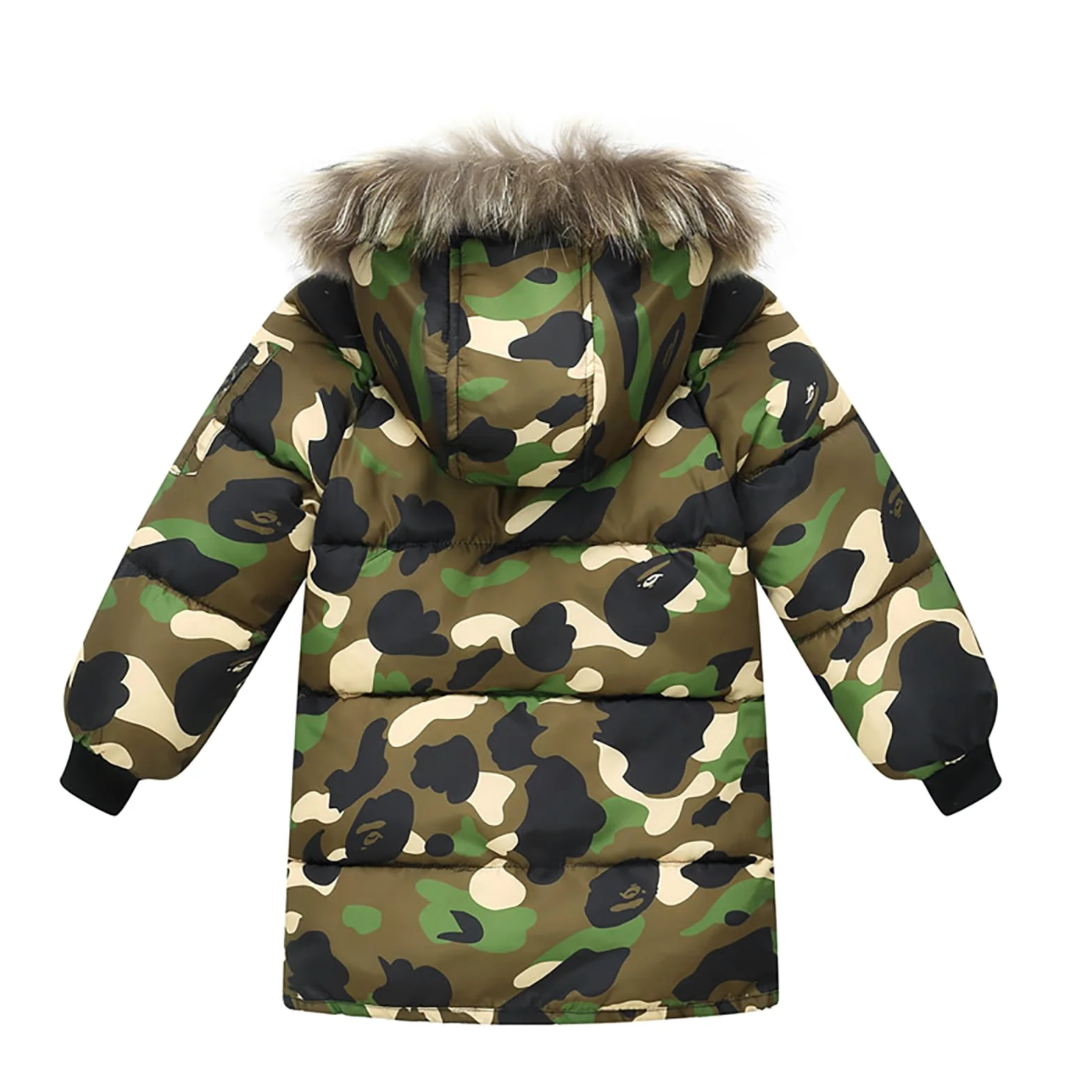 Genérico Cazadora Bebe Niña - Abrigo De Invierno con Capucha para Niñas Chaqueta Acolchada Cálida Media Longitud Ropa Exterior