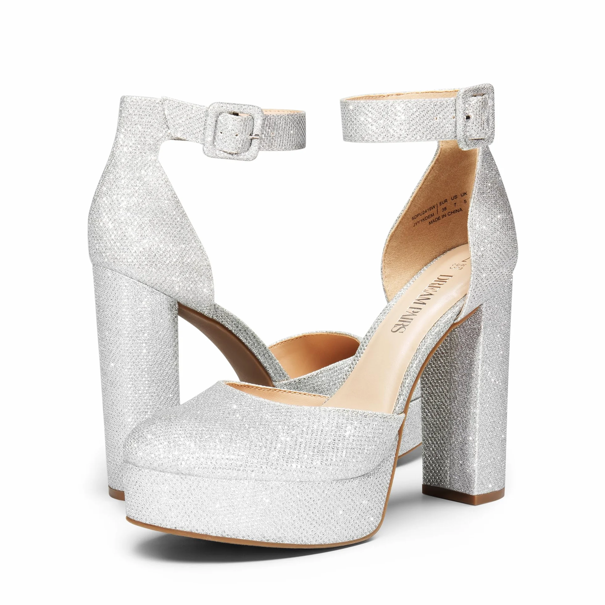 DREAM PAIRS Zapatos de tacón Cerrados para Mujer