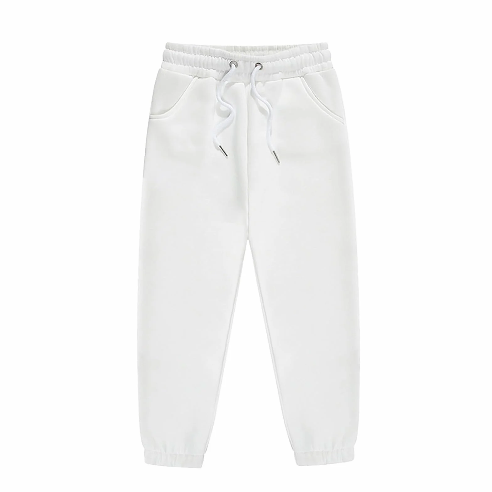 Pantalones de chándal térmicos largos elásticos para niños niñas invierno