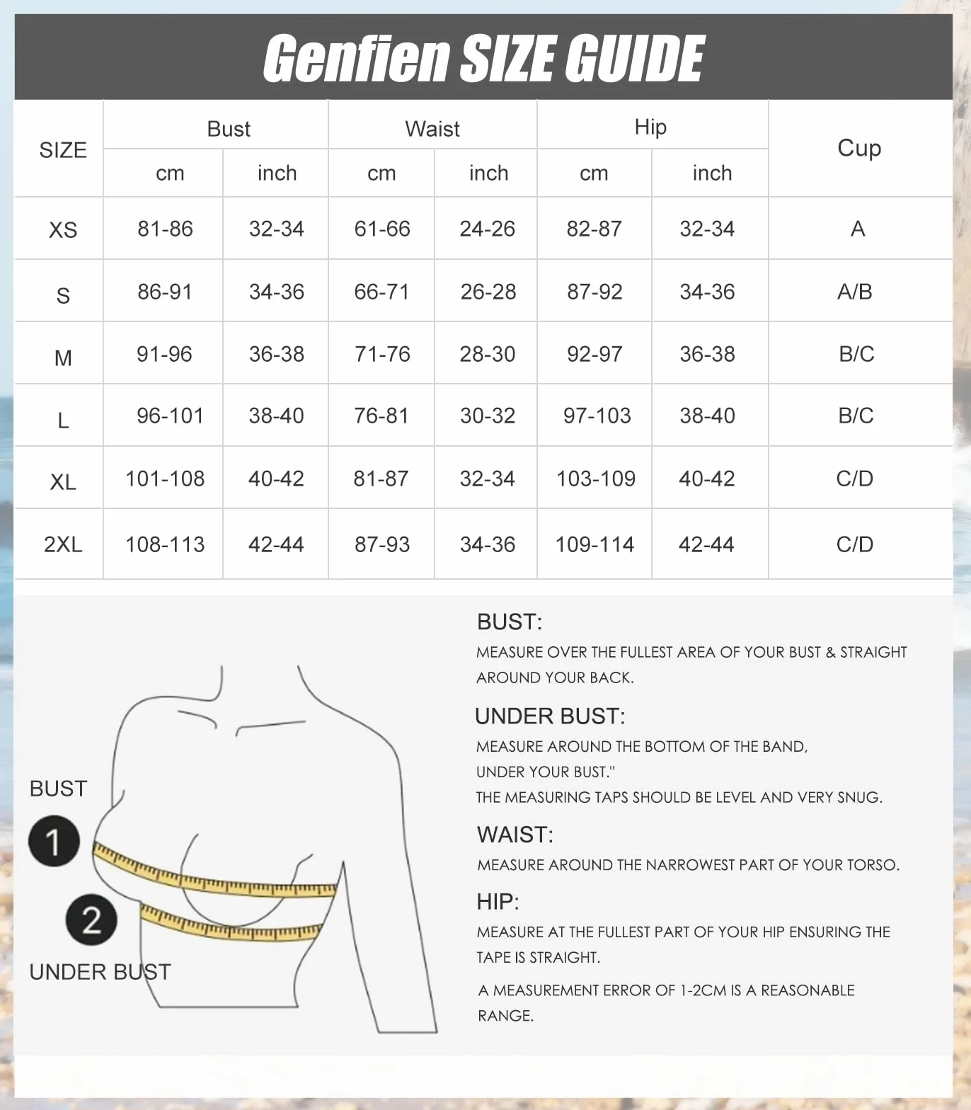 Genfien Mujer Bikini Traje de Baño 2 Piezas Cuello en V Push Up con Triángulo Halter