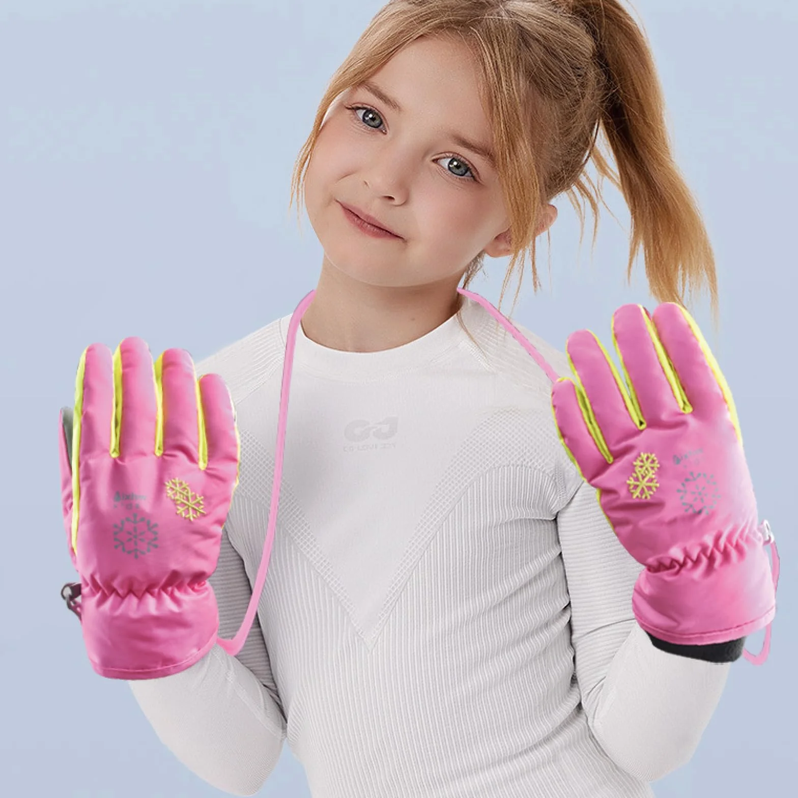 TRIWONDER Guantes de Esquí para Niño Impermeable Cálido Térmicos Snowboard Nieve Ciclismo Invierno