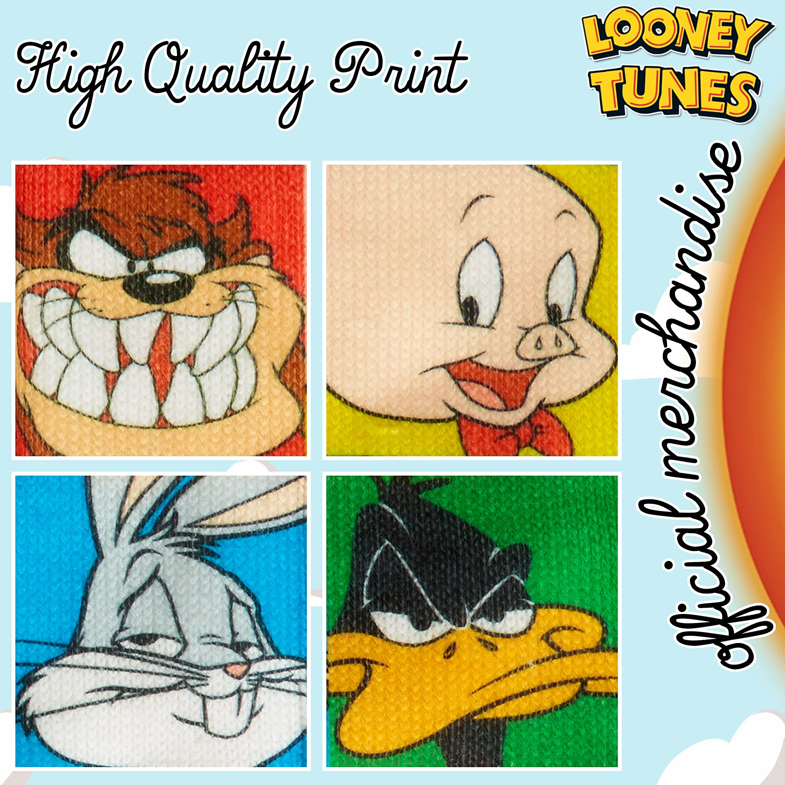 Calcetines Antideslizantes LOONEY TUNES Hombre Adolescente EU 38-44 Zapatillas Casa Invierno