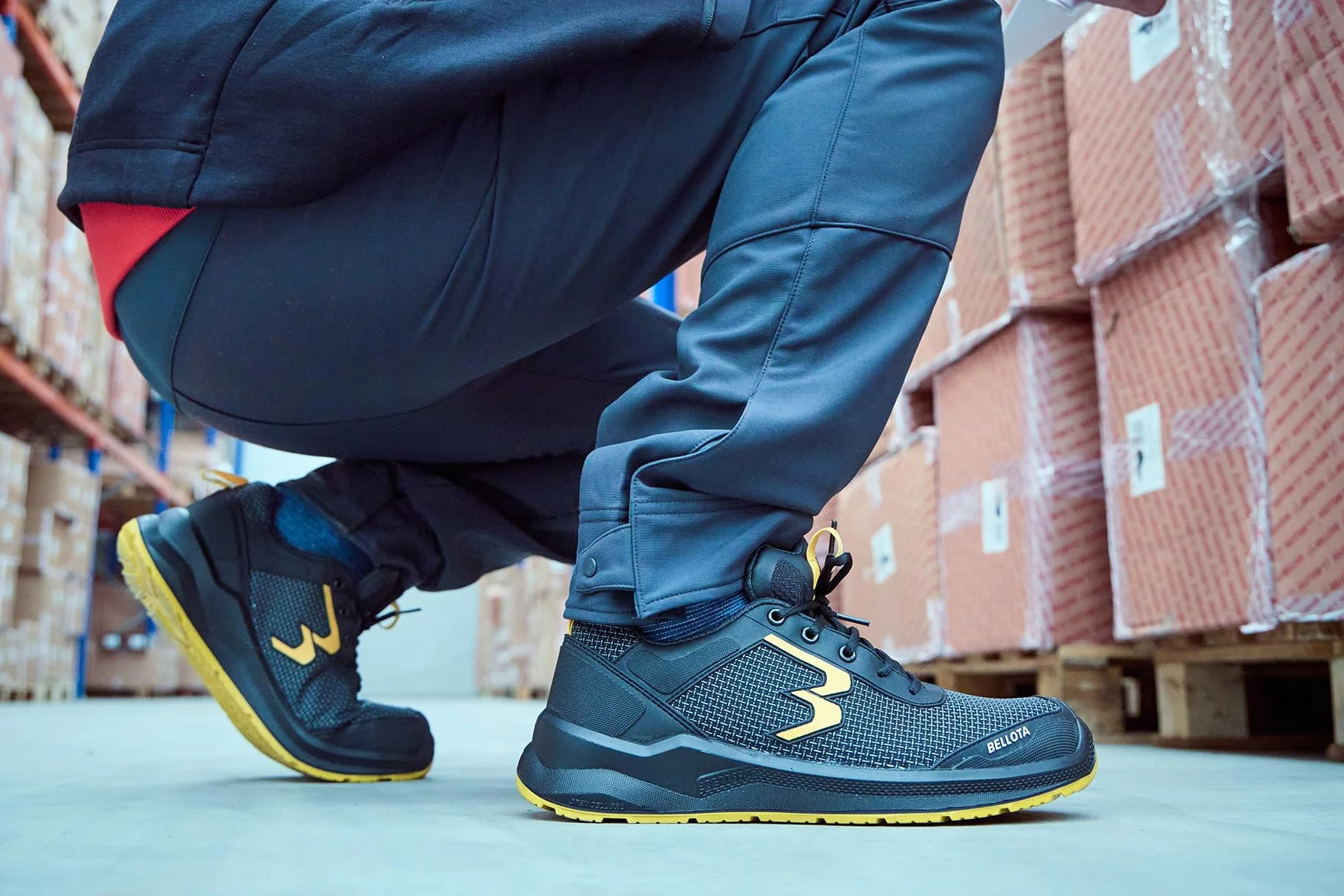 Bellota RUNNS3S48 Zapatilla de Seguridad S3S Hombre Mujer, Negro Talla 49