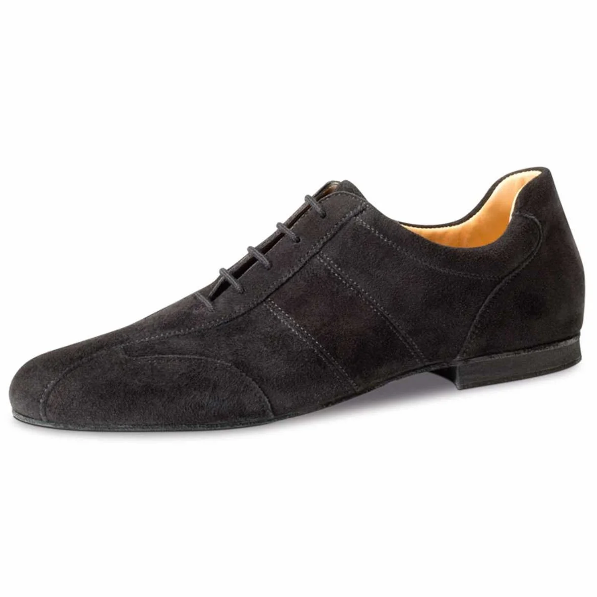 Werner Kern Hombres Zapatos de Baile 28045 Ante Negro 1.5 cm Micro-Heel