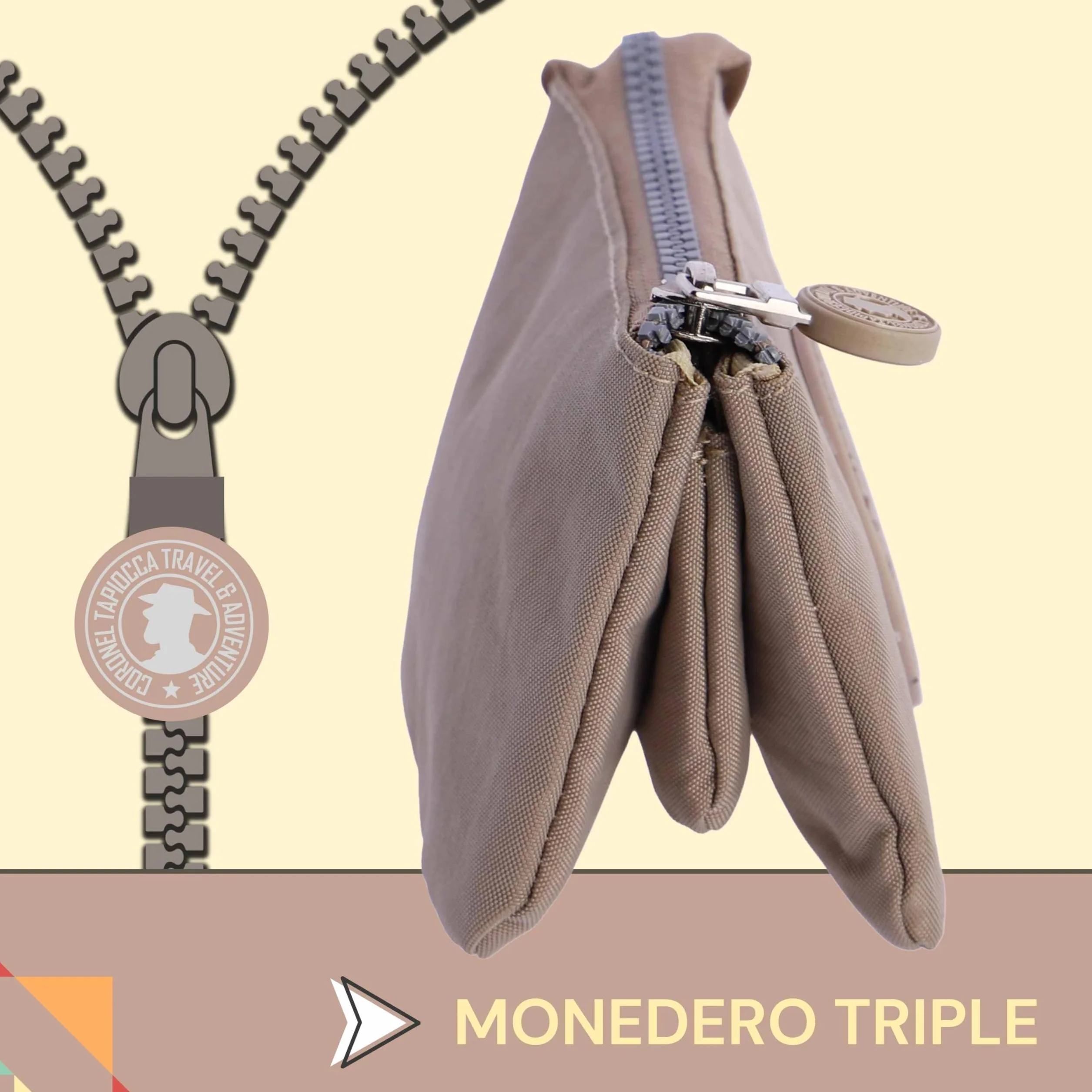 Coronel Tapioca Monedero Mujer Cartera con Tarjetero Albina