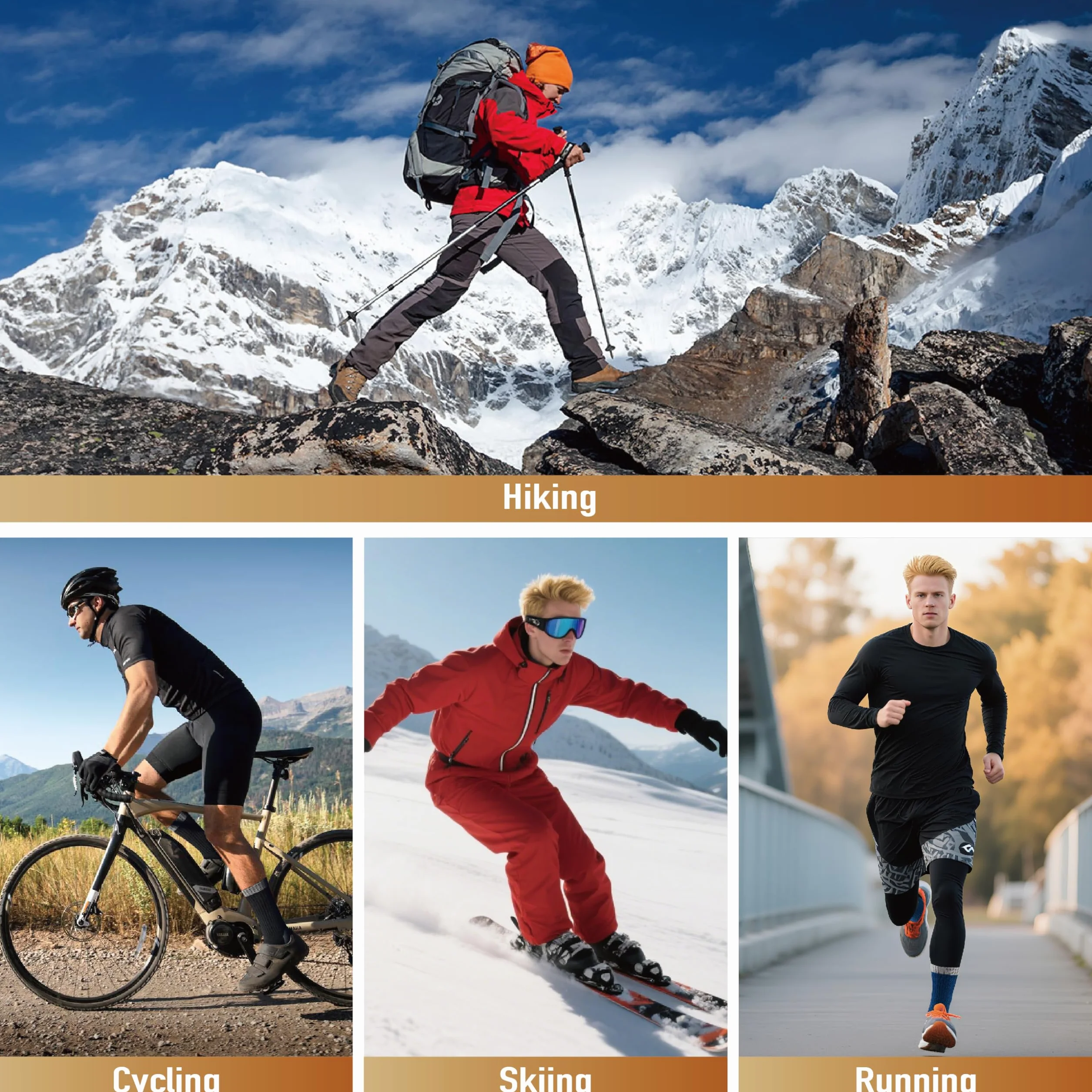 Niorasen Calcetines Merino Hombre Mujer Trekking Senderismo 3 Pares Antibacterianos Antiampollas Transpirables