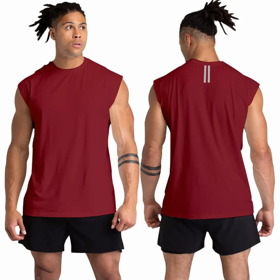 Holure Camisetas Interiores para Hombre, Camiseta Muscular Cuello Redondo, Pack de 3