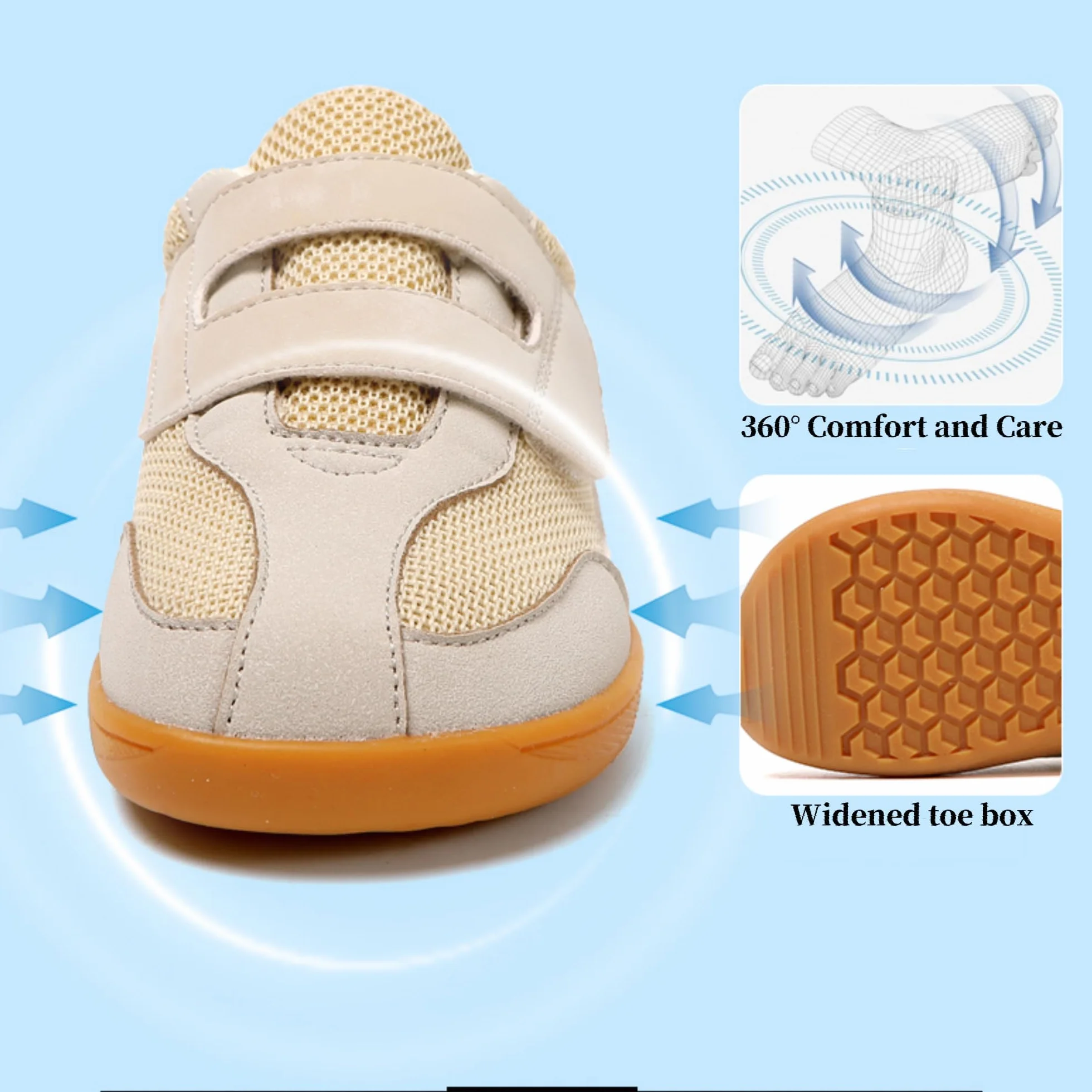 Minimalistas Barefoot Zapatillas de Trail Running Niños Senderismo Transpirables Antideslizantes Tallas 25-37