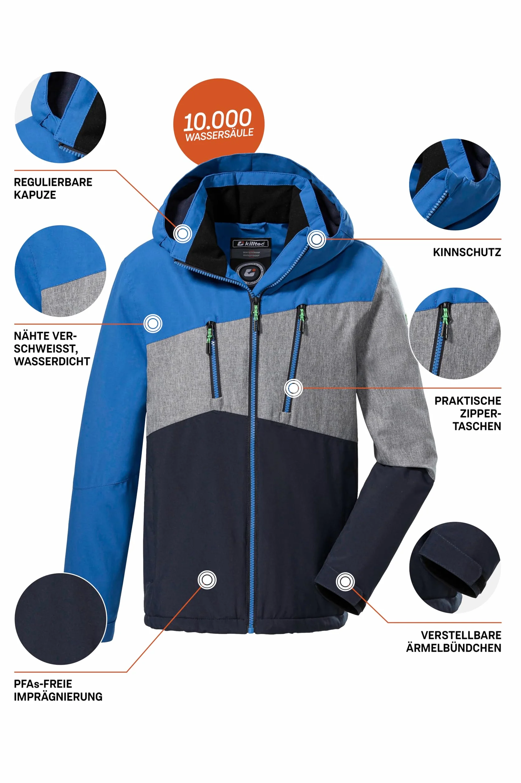 Killtec Kow 204 Bys Jckt Chaqueta outdoor con capucha Niños