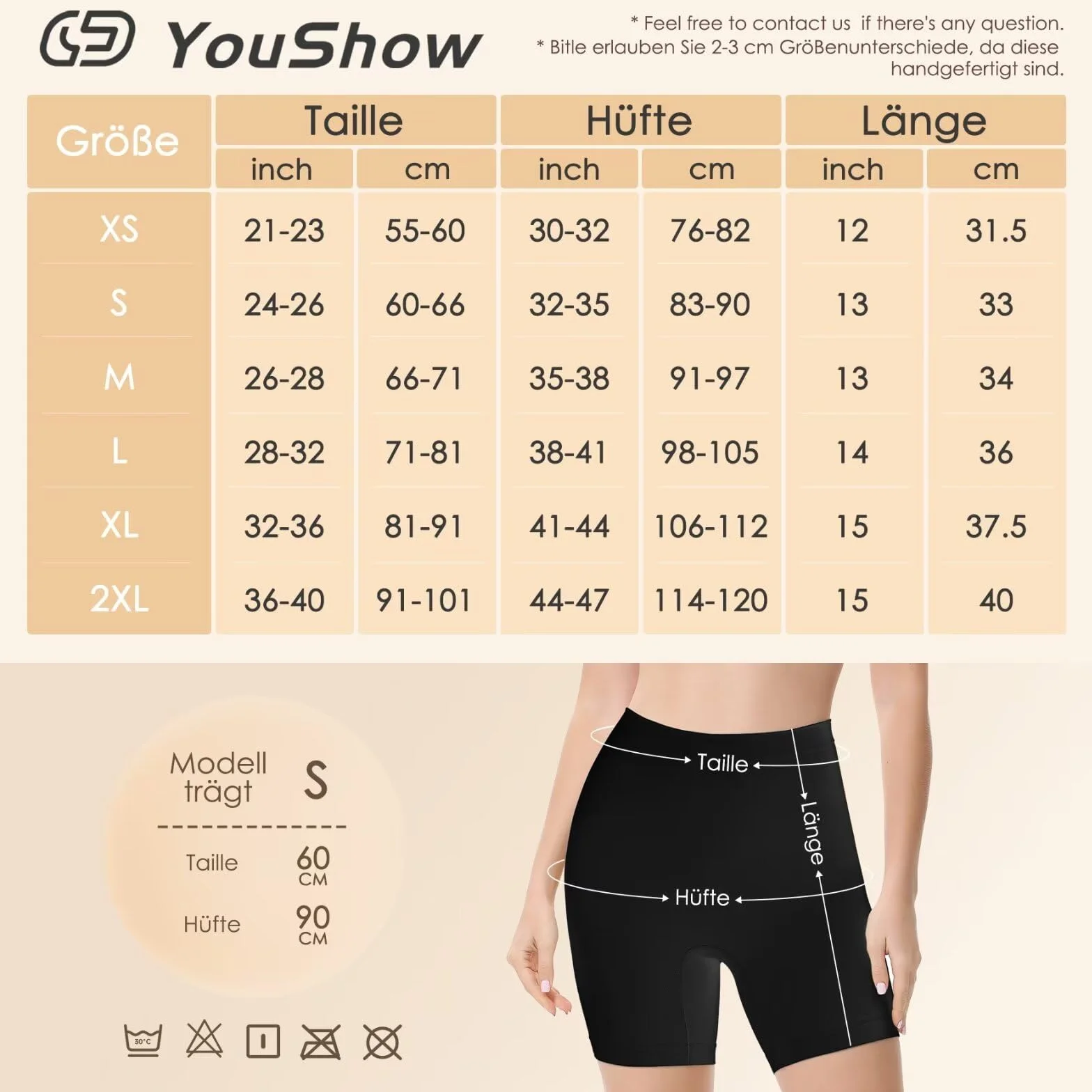 YouShow 3 Pack Pantalon Antirozaduras Mujer Debajo la Falda Pantalones Cortos Vestir Braga Anti Roce