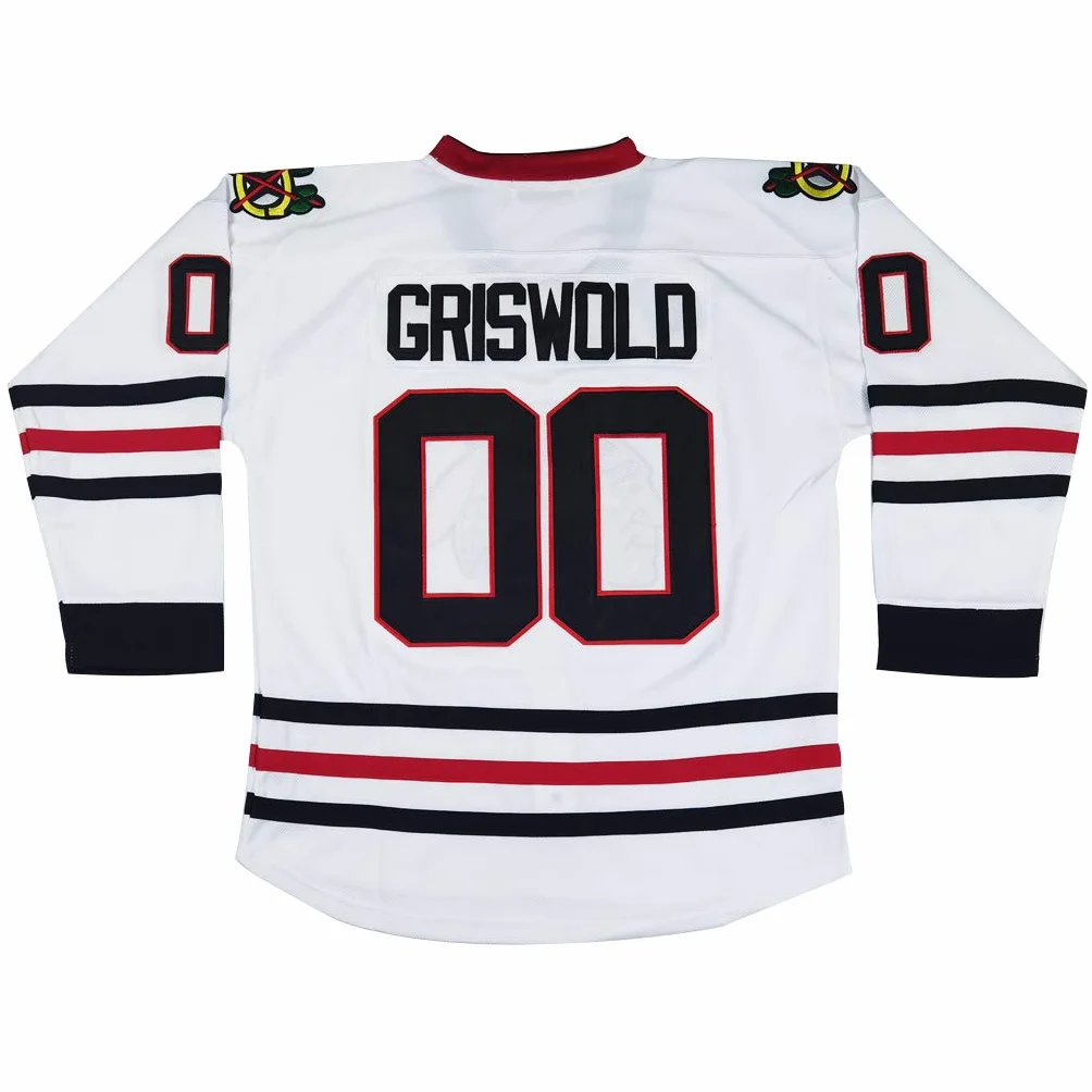Maillot de Hockey Clark Griswold X-Mas Vacances de Noël Homme Blanc Chaud