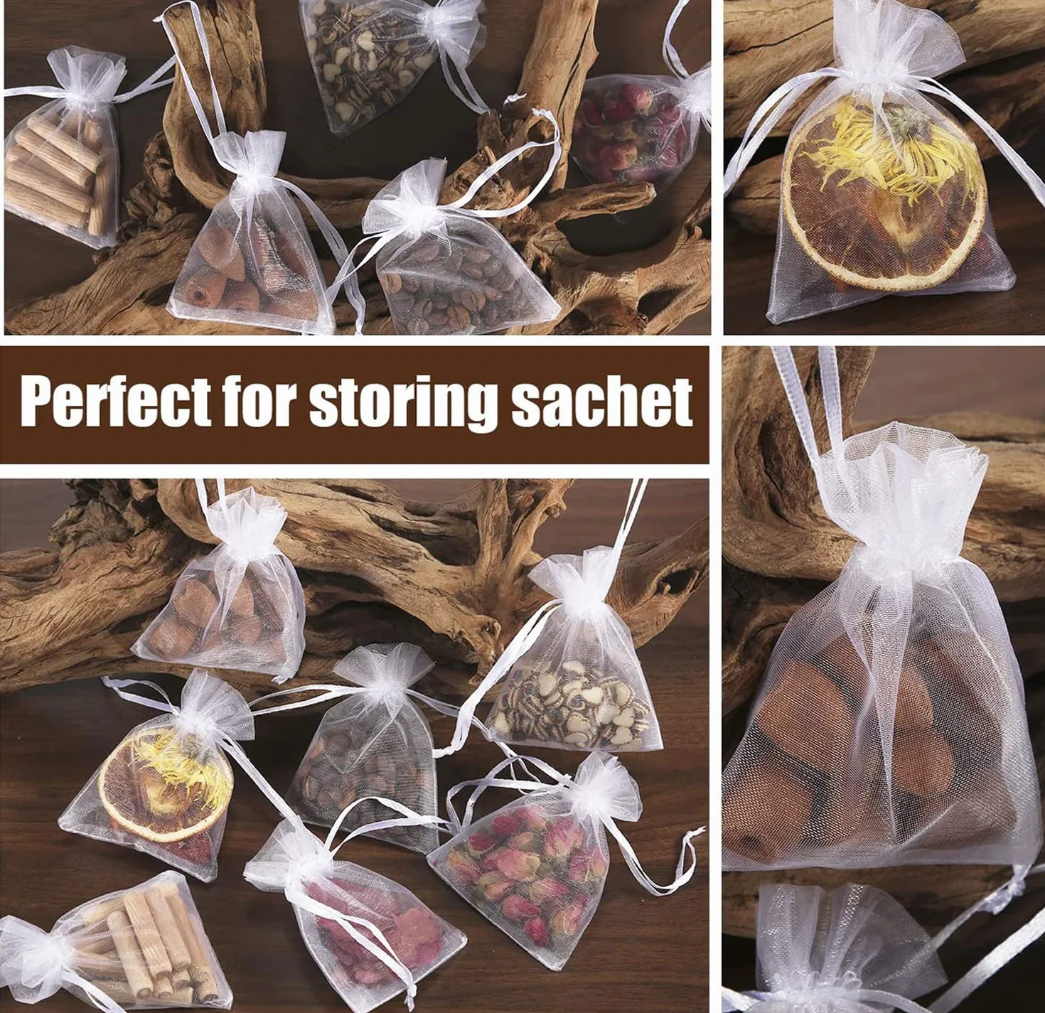 100 bolsas de organza, 7 x 9 cm, bolsas de organza, bolsas de regalo, joyas de boda, para festivales, fiestas y bodas, cordón de satén