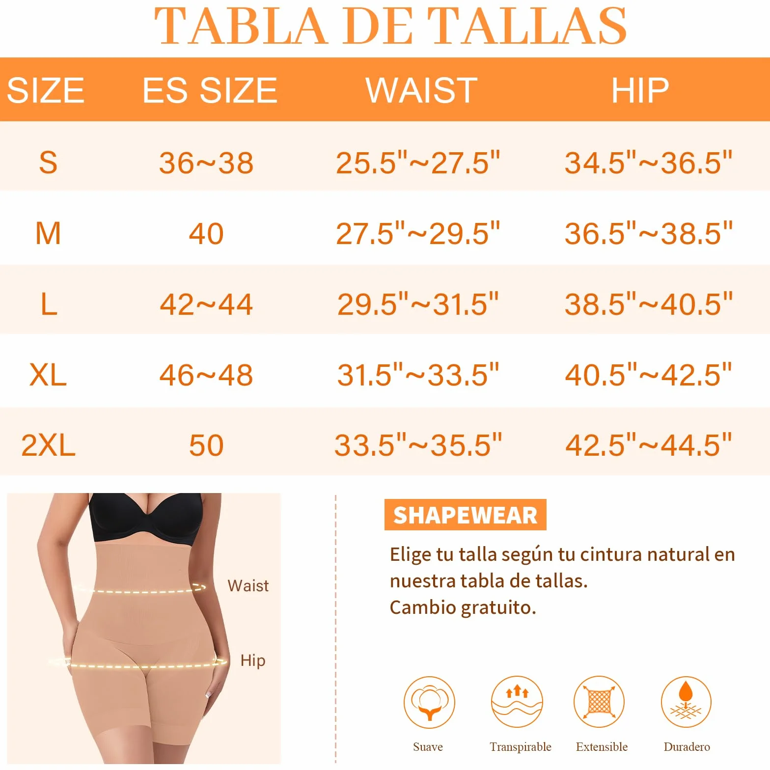 YARRCO Braga Faja Reductora Mujer Abdomen Adelgazante Postparto Cintura Alta Invisible Sin Costuras