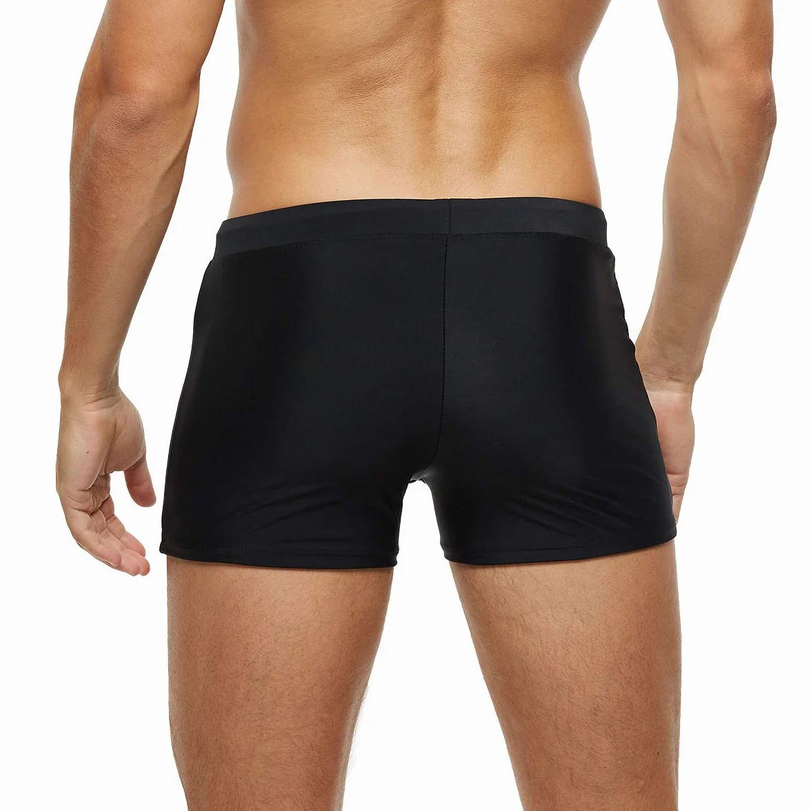 Arcweg Men's Swimming Trunks Sport Boxer Swimwear Drawstring Summer Beach Board Shorts Elastic Swimsuit Bottom
