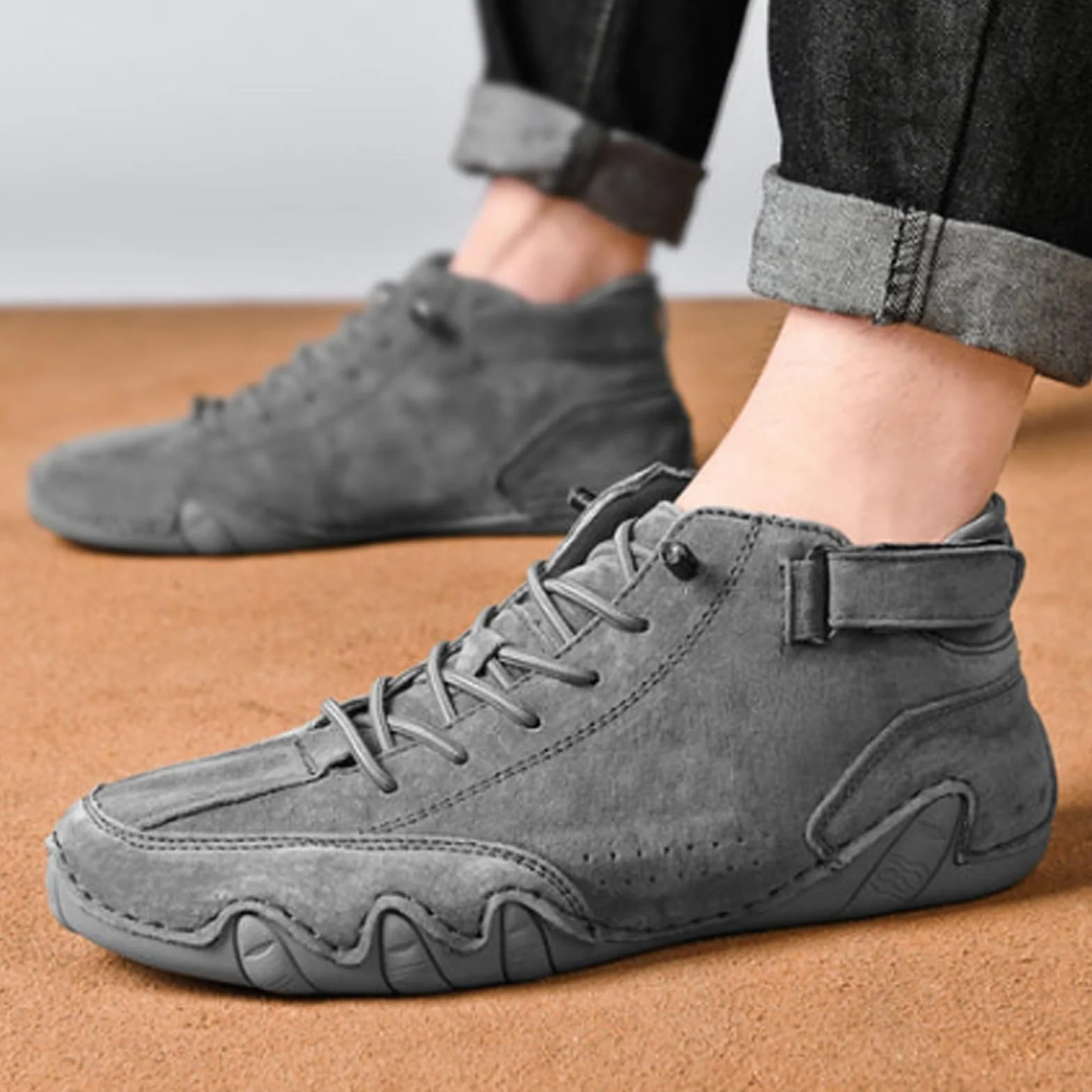 Nevova Zapatos ortopédicos de invierno impermeables para hombre, apoyo del arco del pie