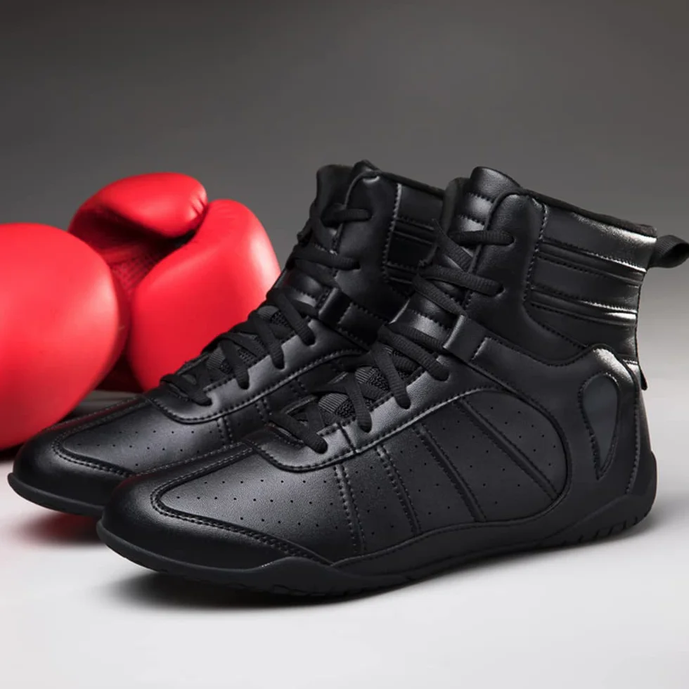 Zapatos de Boxeo para Hombres Zapatos de Lucha Profesional Botas de Boxeo para Entrenamiento físico para Mujeres