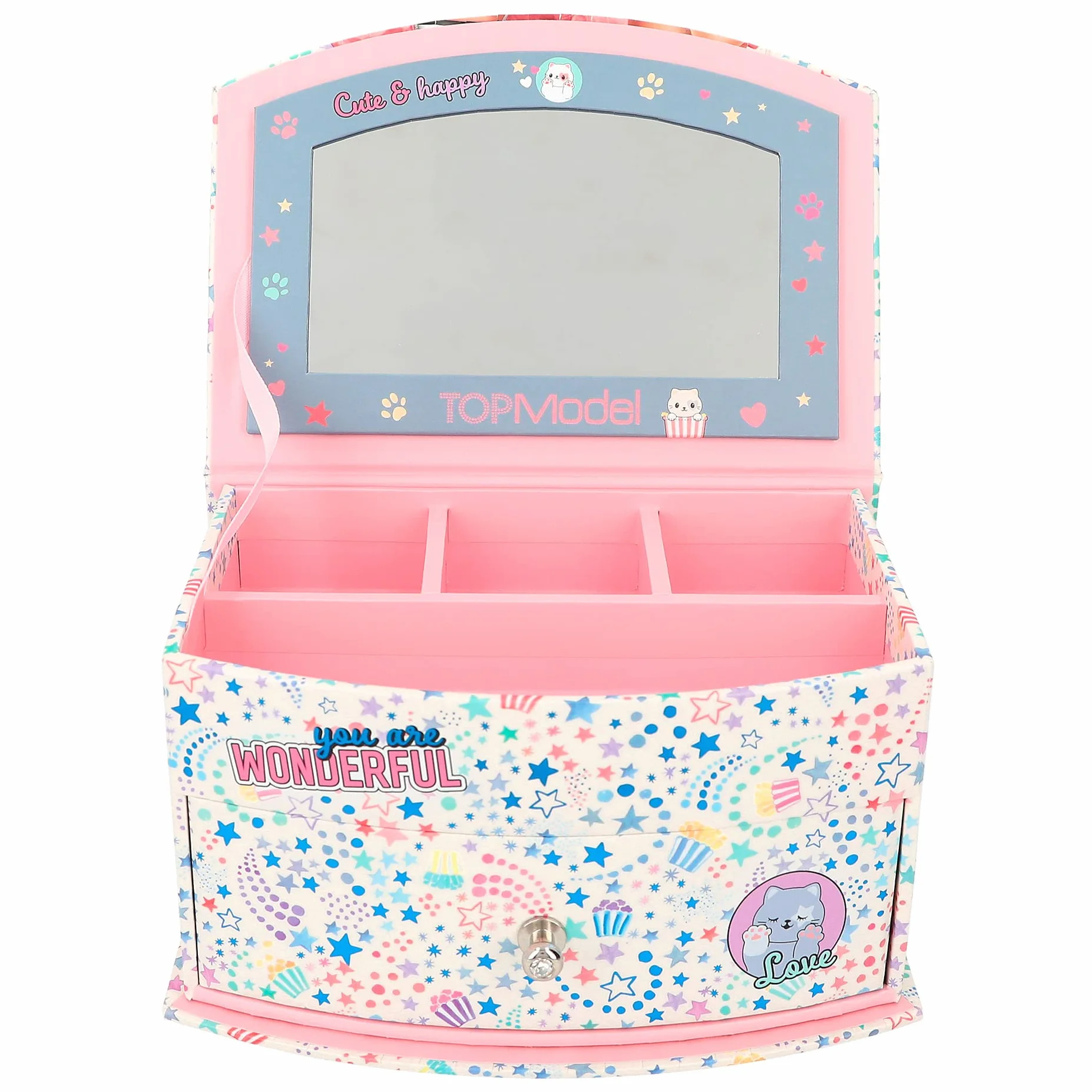 Depesche TOPModel Cutie Star Joyero rosa diseño estrellas