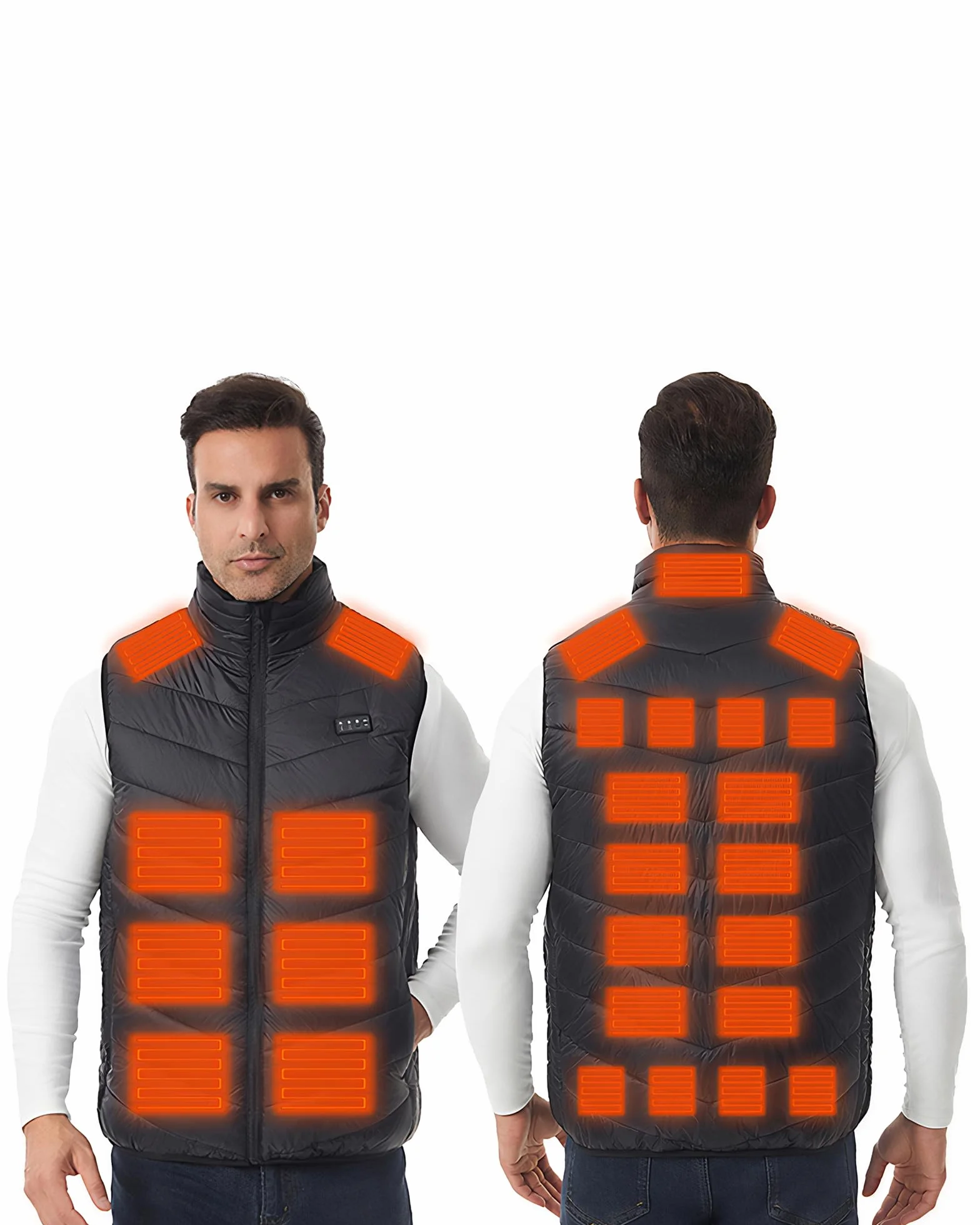 Monave Chaleco Calefactable Unisex para Pescar Motocicletas Acampar Esquiar